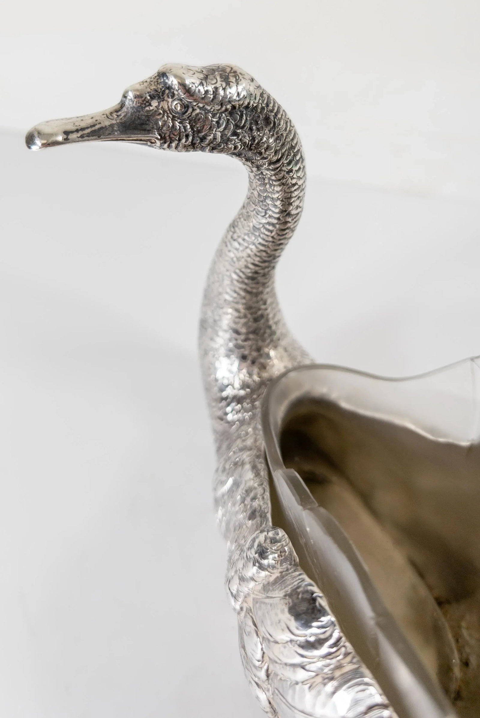 Early 20th Century Sterling Silver German Swan or Goose Form Centerpiece Bowl - 6