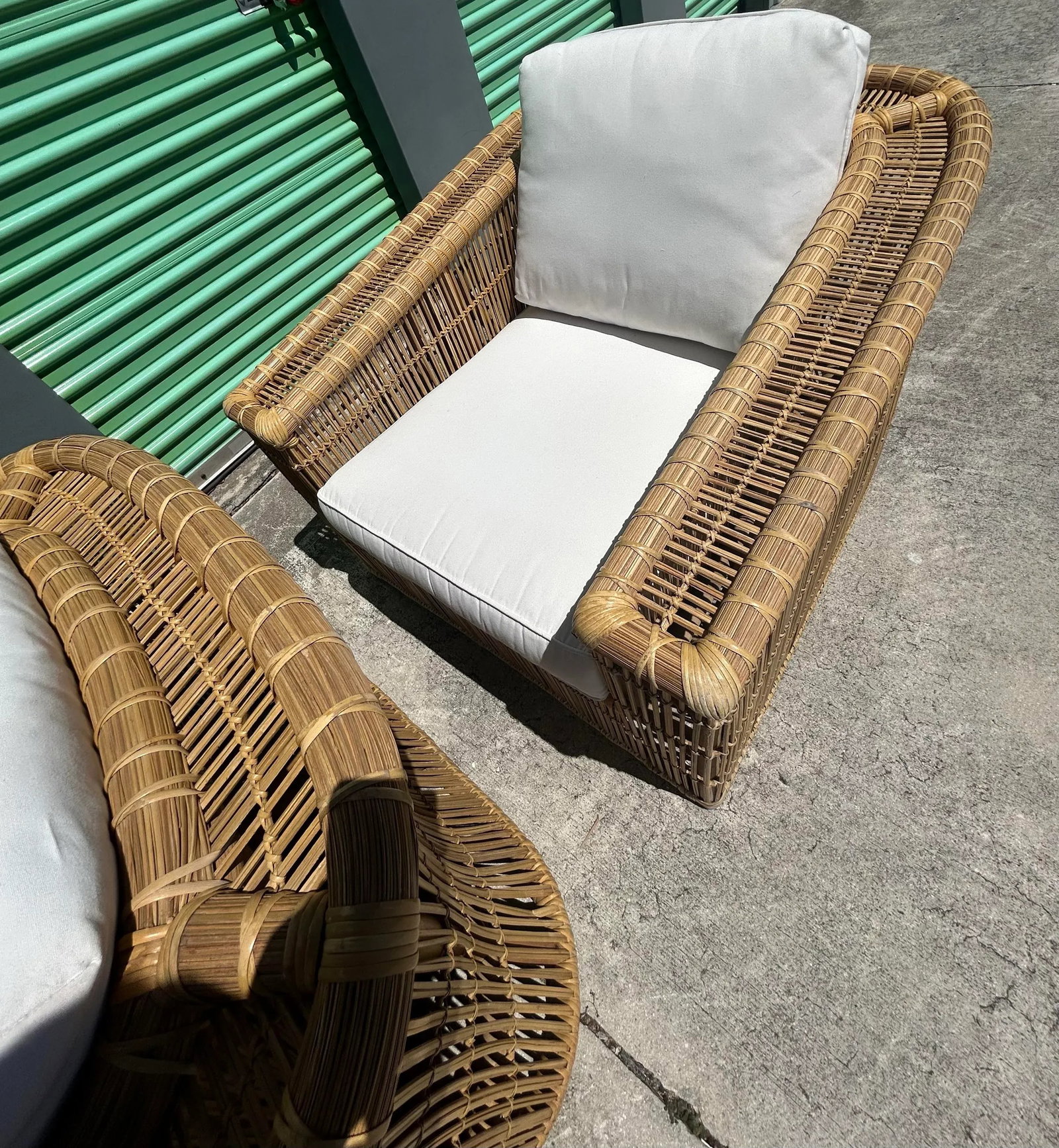 1970s McGuire San Francisco Stick Reed Lounge Chairs - Set of 2 - 7