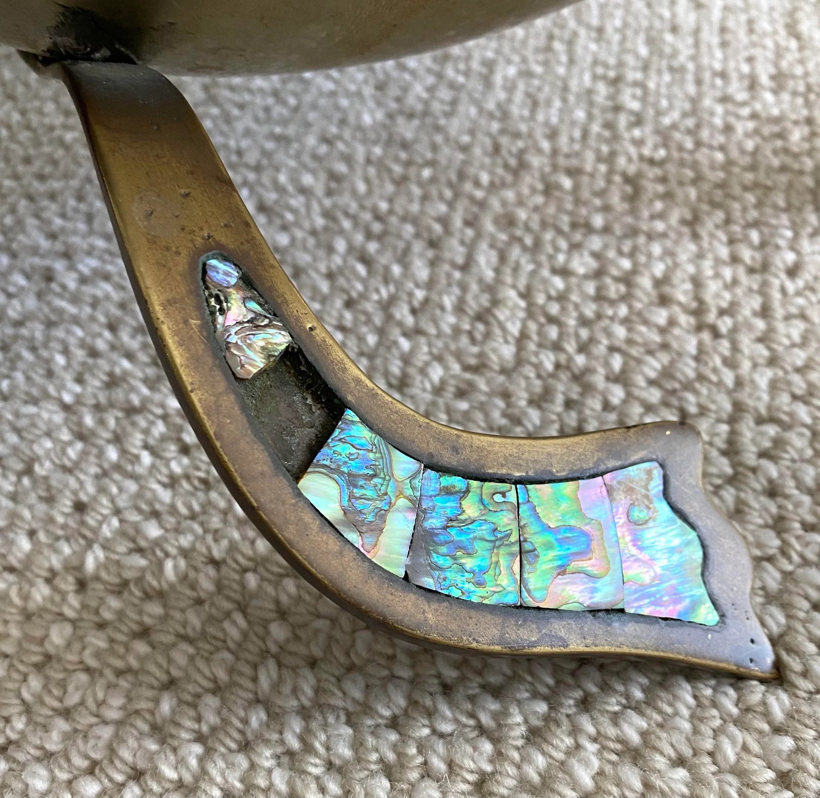 Los Castillo Large Mid Century Abalone and Copper Turtle - 8