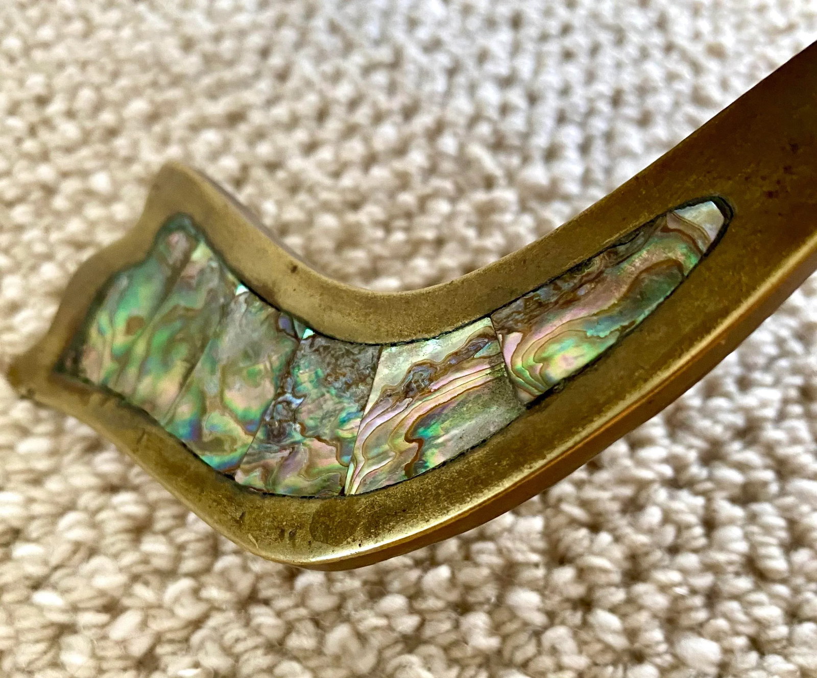 Los Castillo Large Mid Century Abalone and Copper Turtle - 9