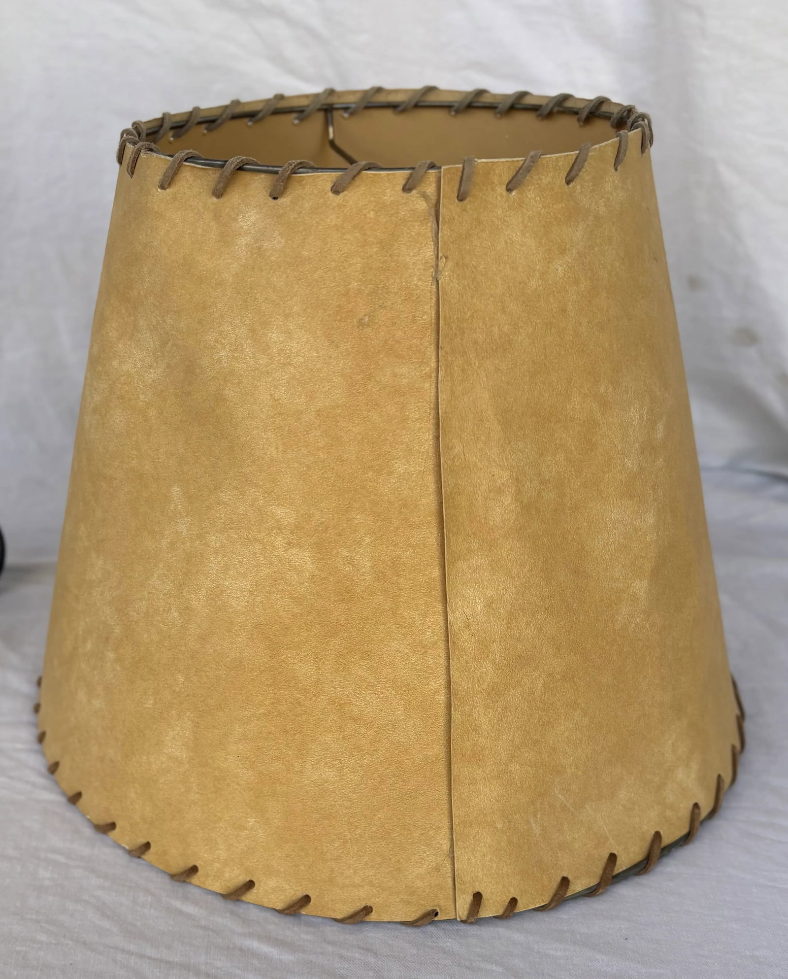 Vintage Spanish Colonial Style Wrought Iron and Wood Pillar Lamp - 11