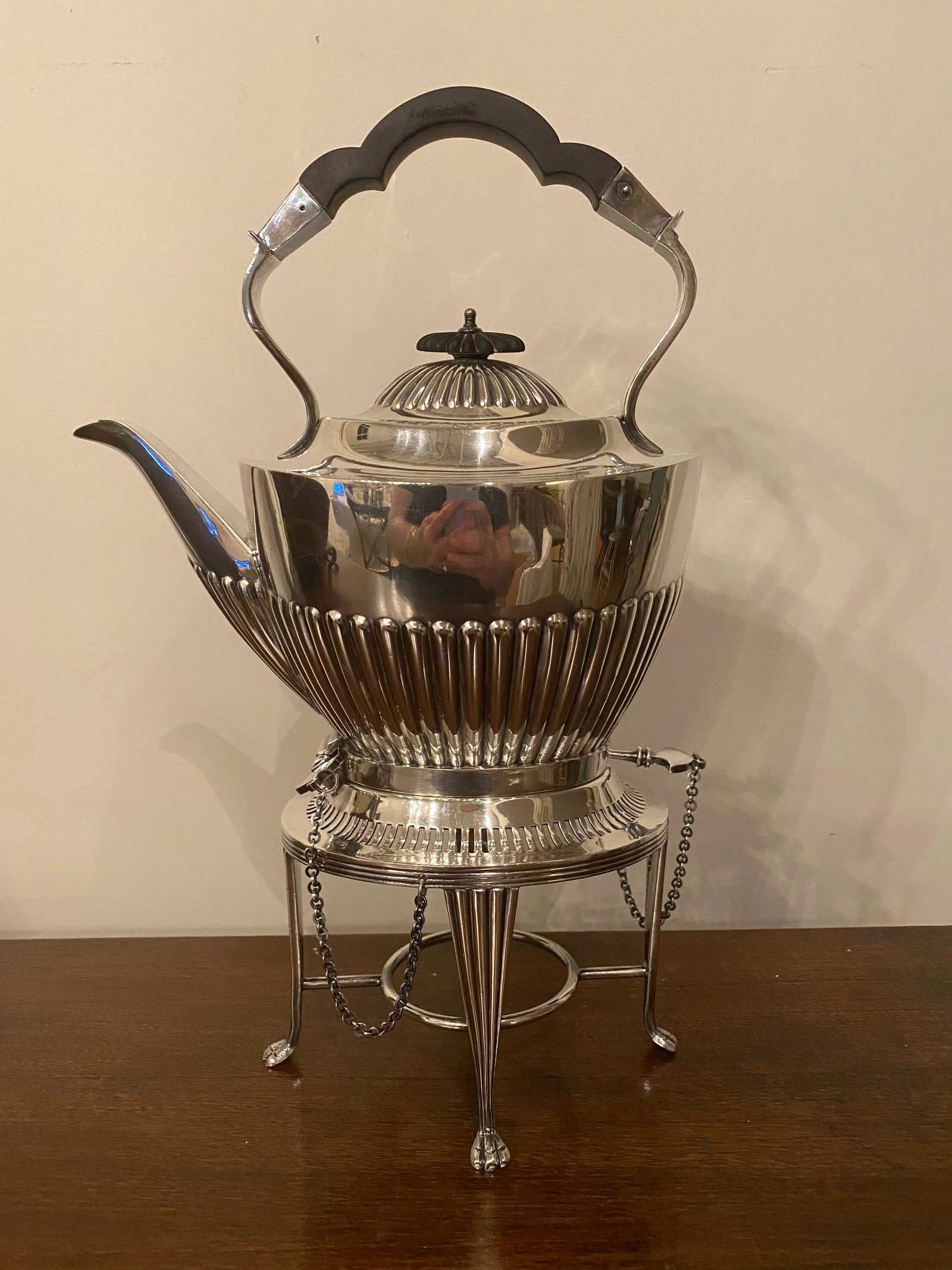 Antique Mappin and Webb Sheffield Teapot on Stand - 9