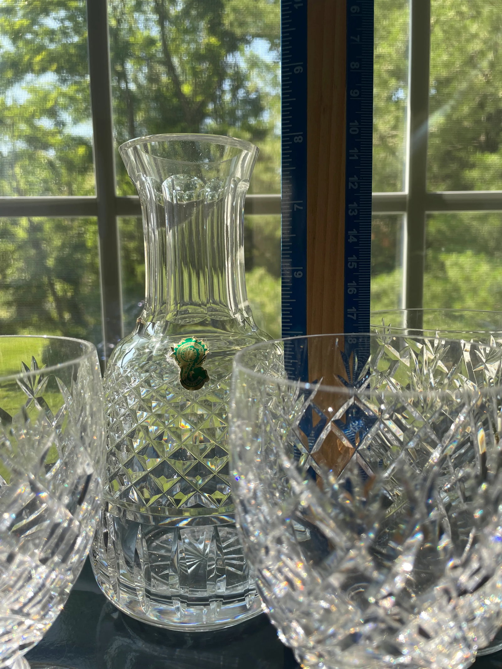 1960s Waterford Crystal 5-Piece Carafe and Goblet Set - 5