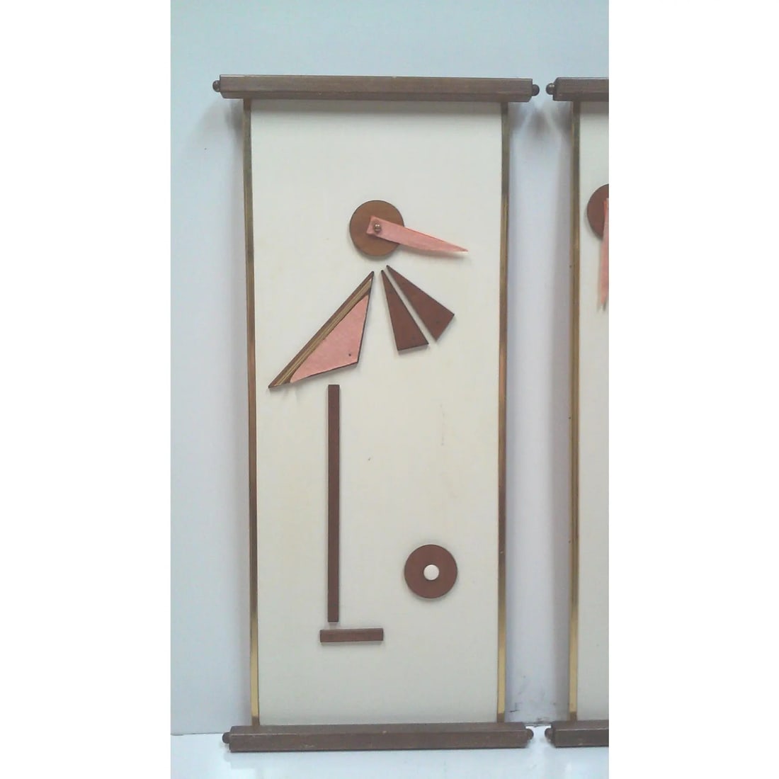 Mid-Century Flamingo Storck Ostrich Wall Art-a Pair - 3