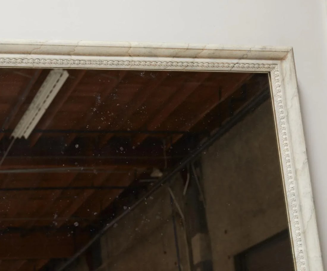 Featured in The 2020 San Francisco Decorator Showcase - 19th Century French White Painted Marble Pat - 5