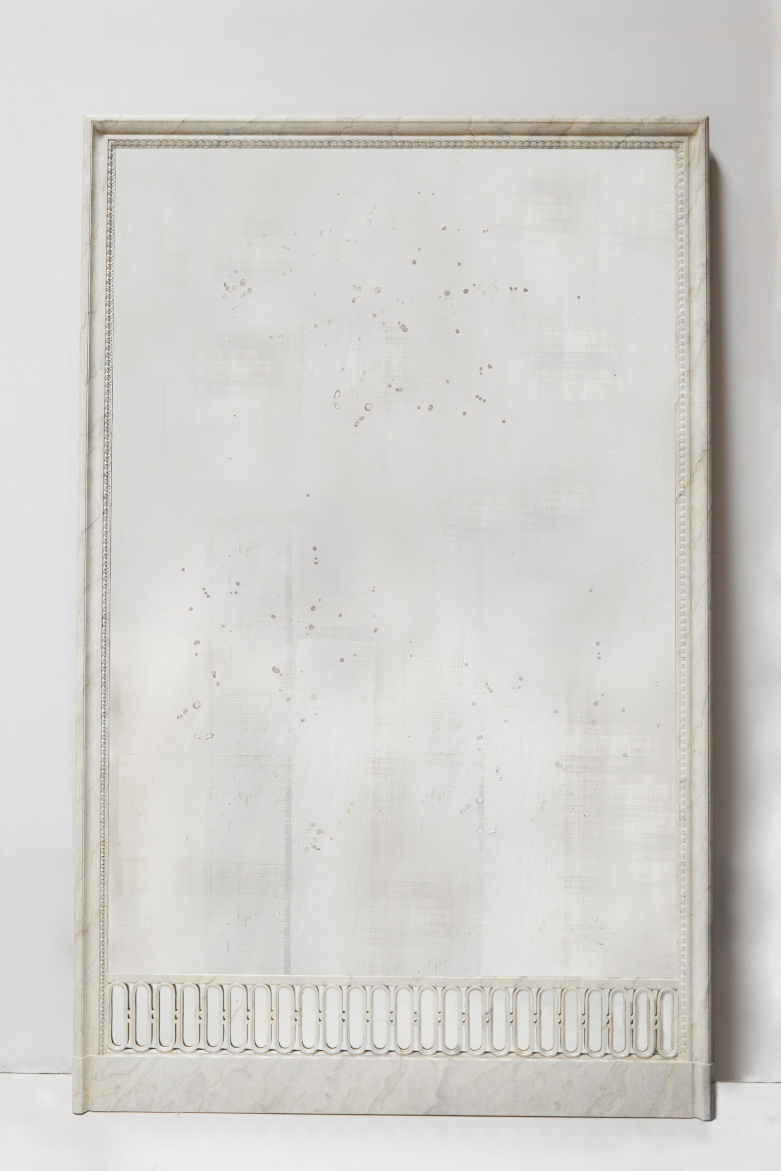 Featured in The 2020 San Francisco Decorator Showcase - 19th Century French White Painted Marble Pat - 8