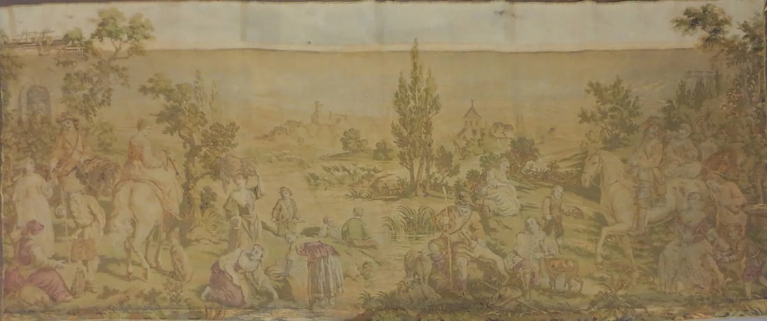 19th Century Pastoral Landscape Tapestry - 7