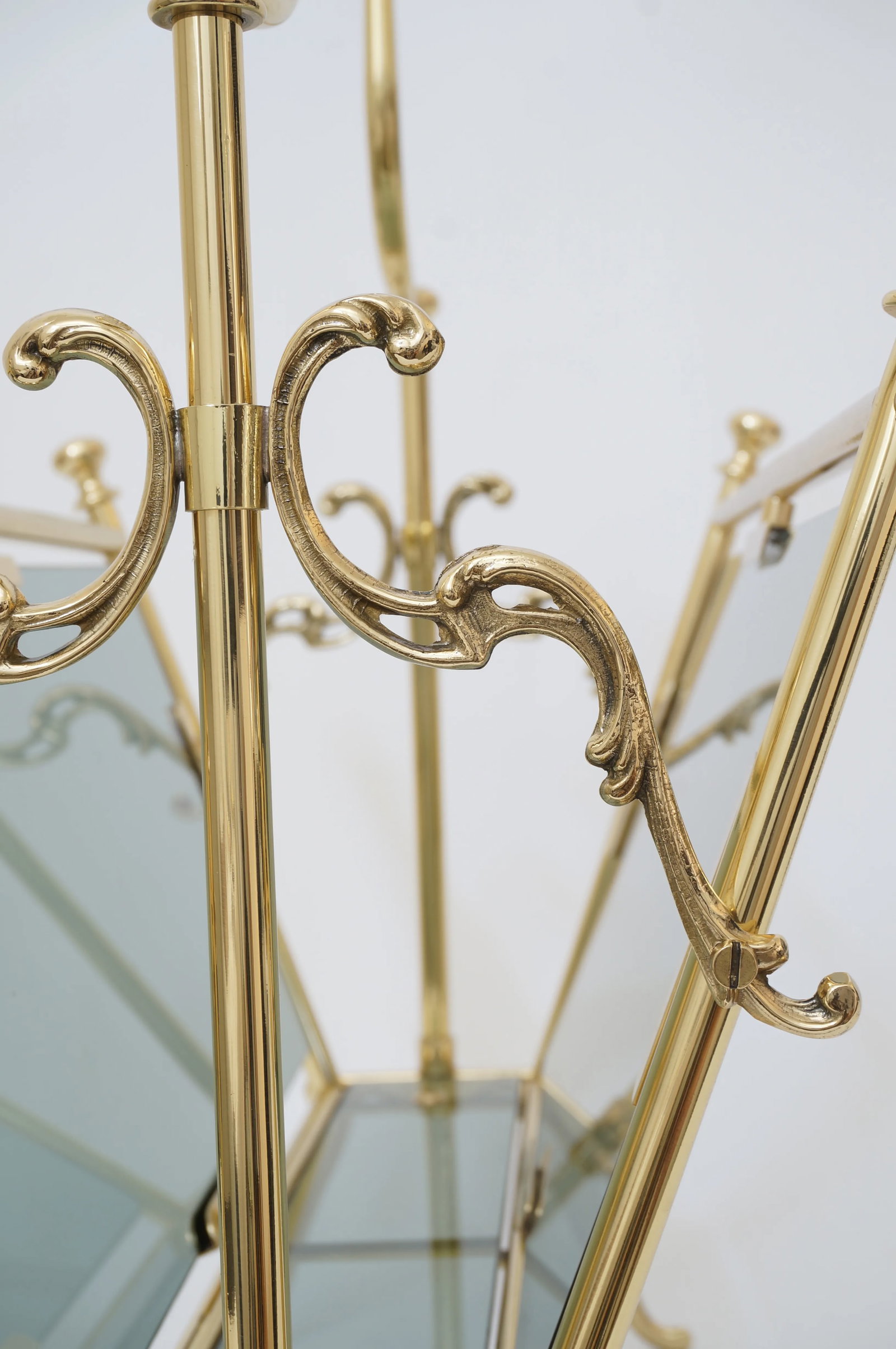 Maison Bagues Magazine Rack Brass & Smoke Glass - 9