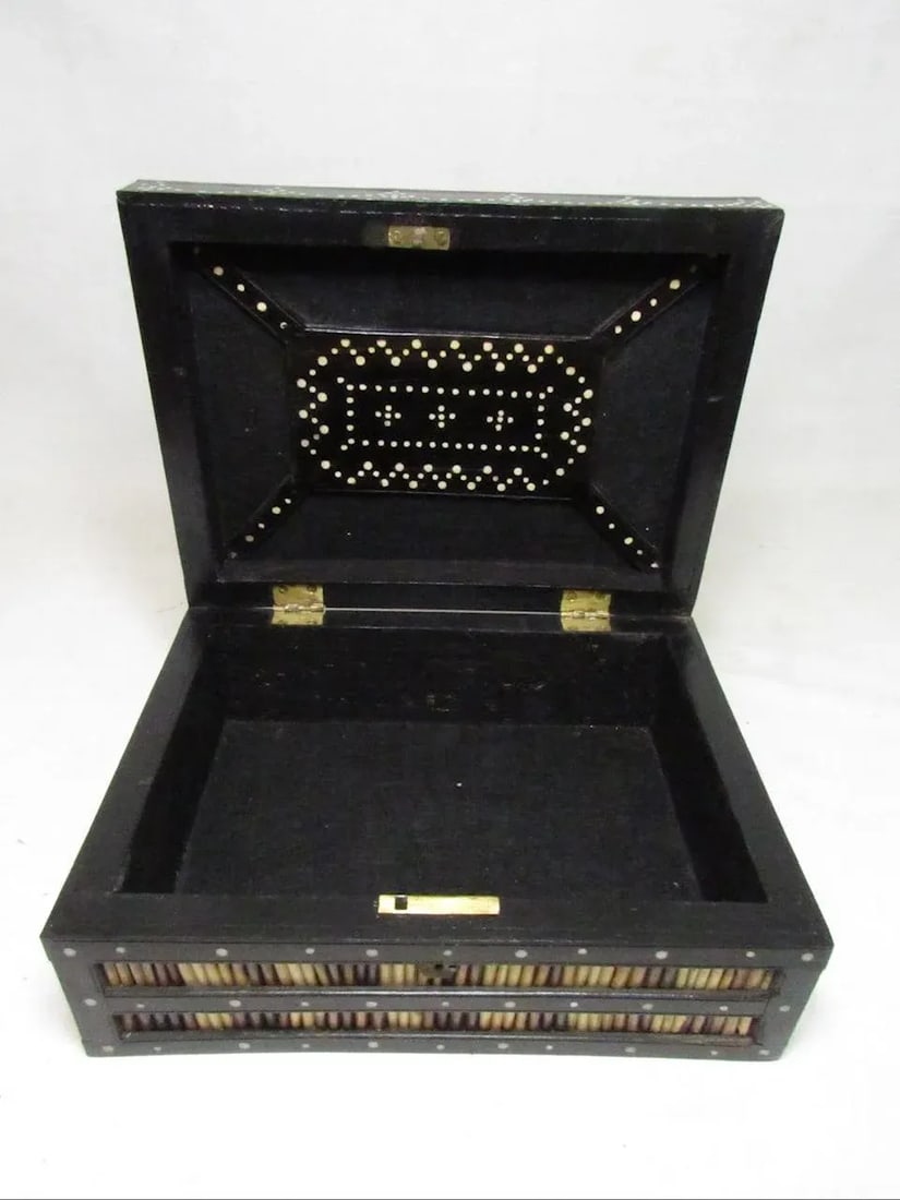 Antique Anglo Indian Quill Box - 10