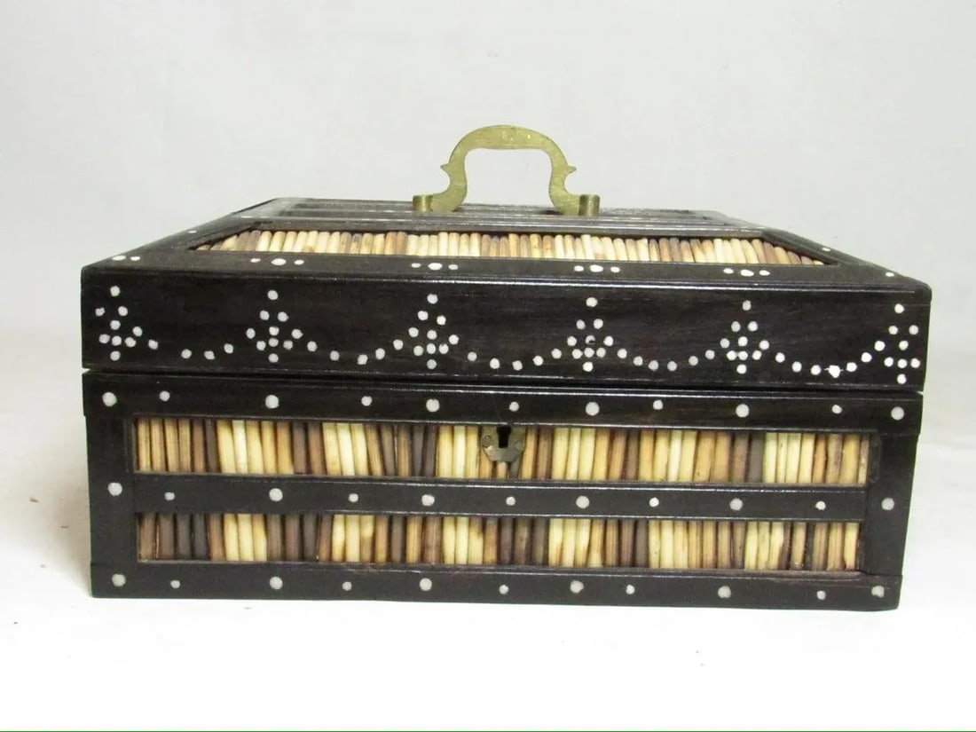 Antique Anglo Indian Quill Box - 2