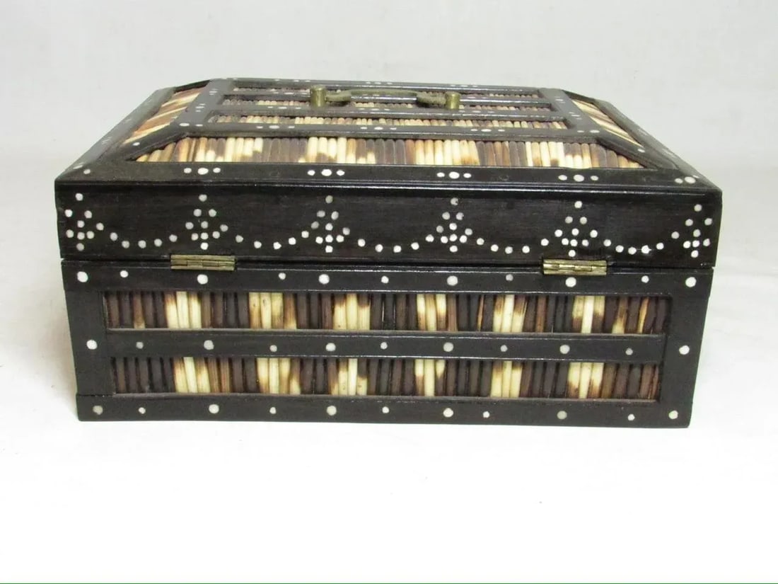 Antique Anglo Indian Quill Box - 5