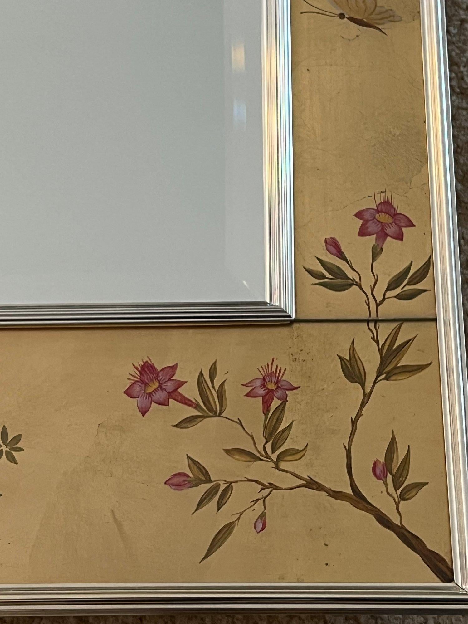LaBarge Chinoiserie Handpainted Mirror - 2