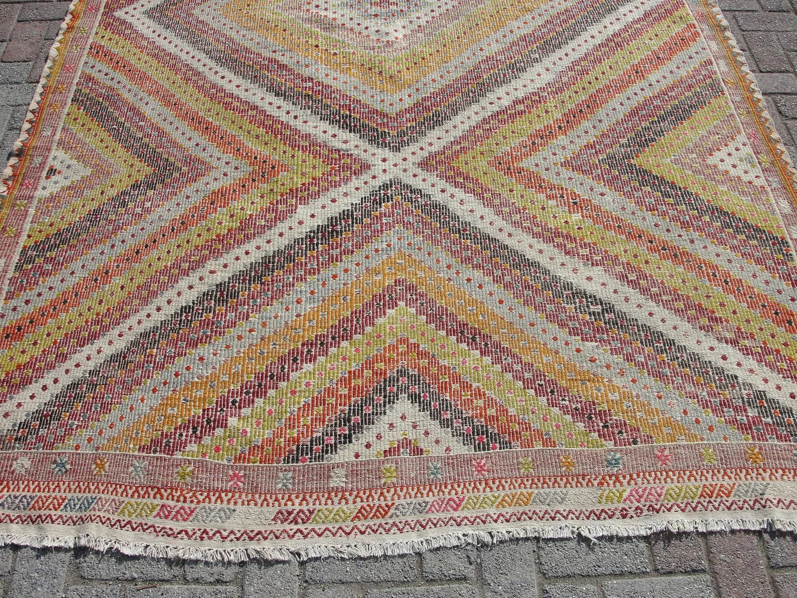 Oversized Large Area Kilim Living Room Bedroom Kitchen Rug - 2