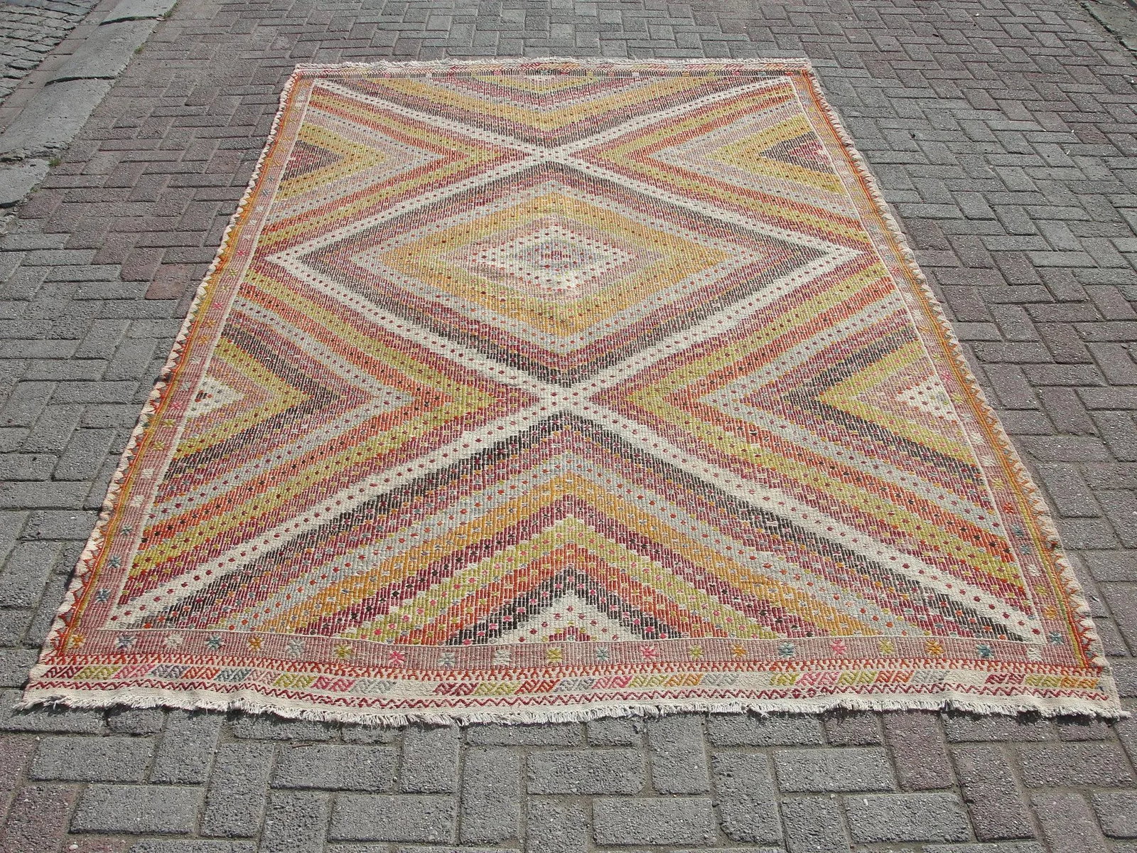 Oversized Large Area Kilim Living Room Bedroom Kitchen Rug - 8