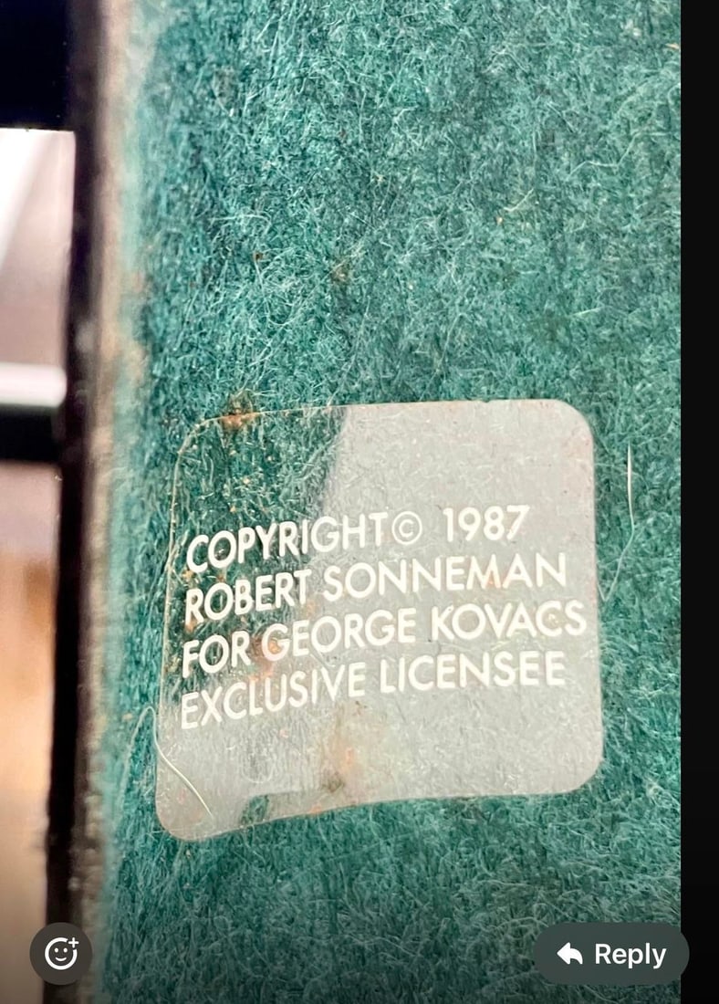 Postmodern 1987 Robert Sonneman for George Kovacs Black Torchiere Floor Lamp - 11
