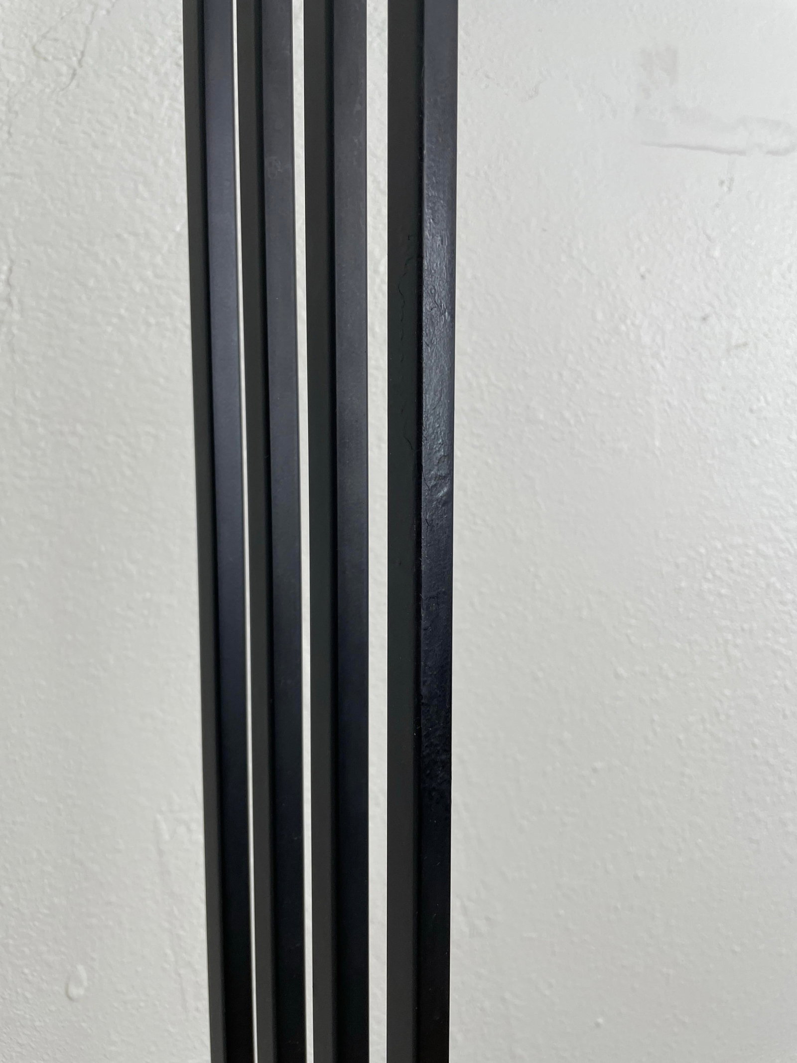Postmodern 1987 Robert Sonneman for George Kovacs Black Torchiere Floor Lamp - 8