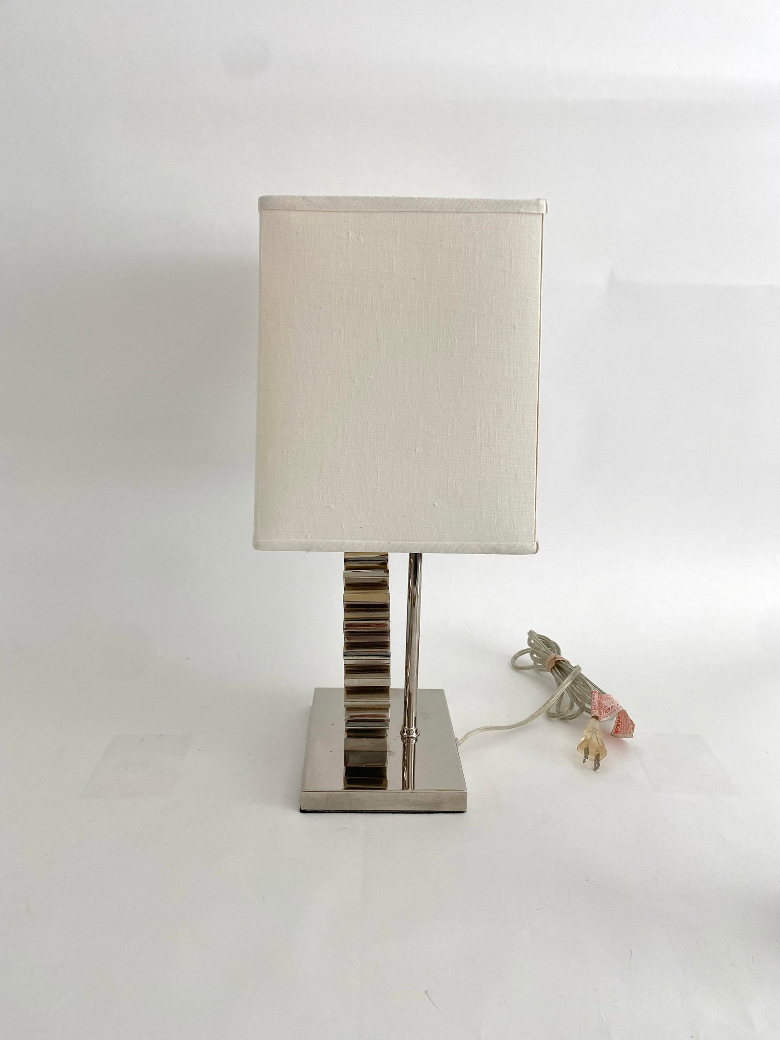 Vintage Ralph Lauren Chrome Gear Table Lamp - 5