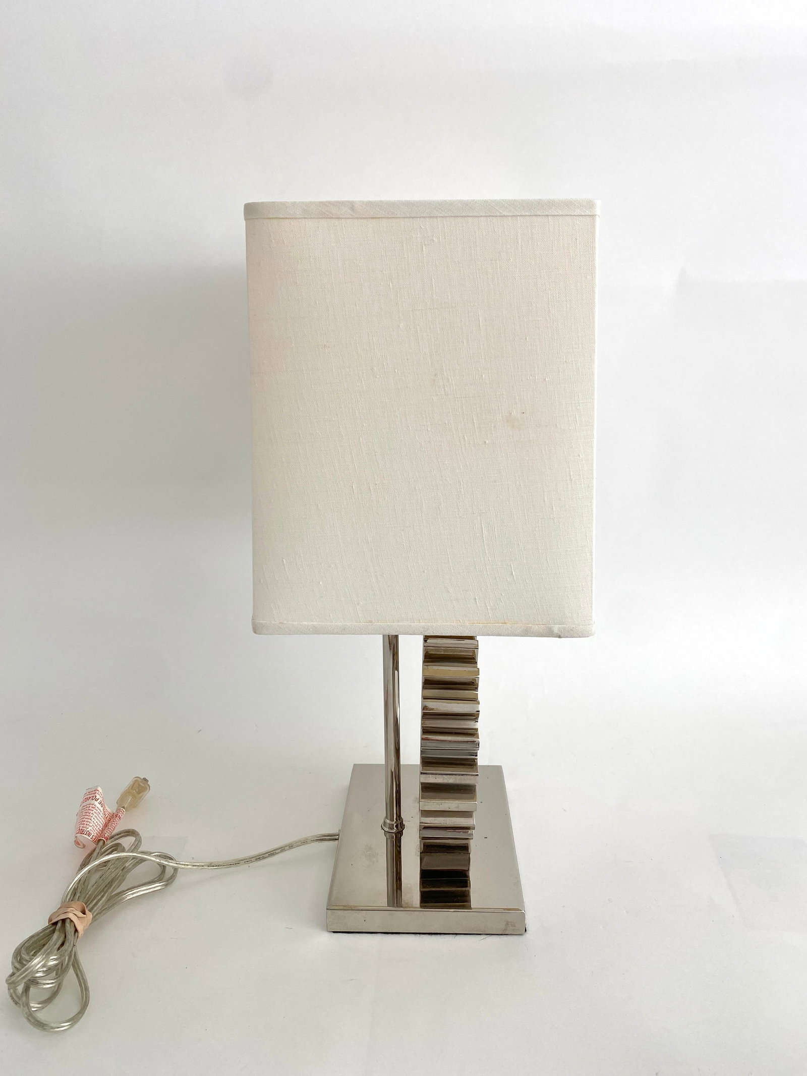 Vintage Ralph Lauren Chrome Gear Table Lamp - 7