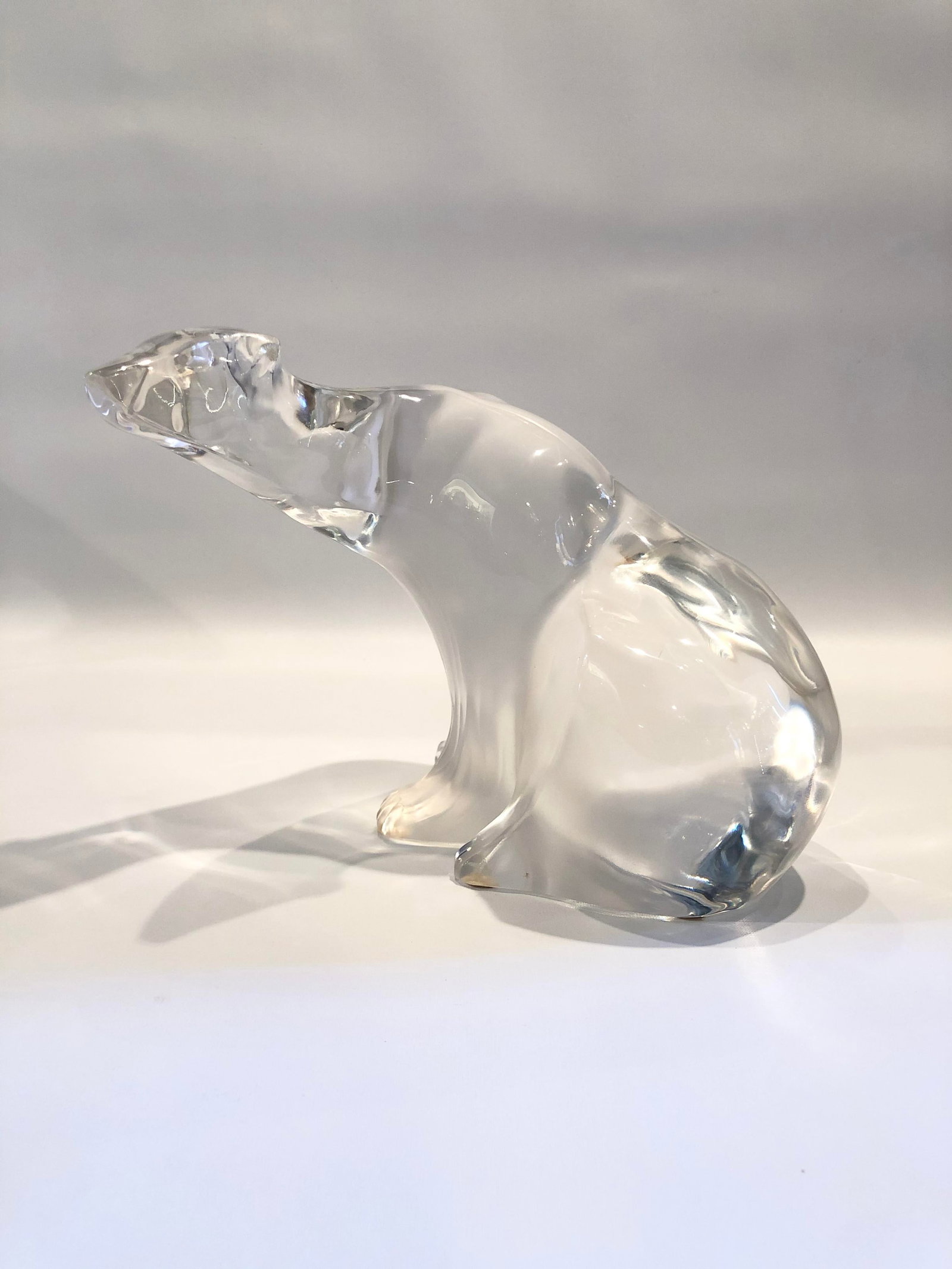 Vintage French Lalique Crystal Glass Polar Bear - 10
