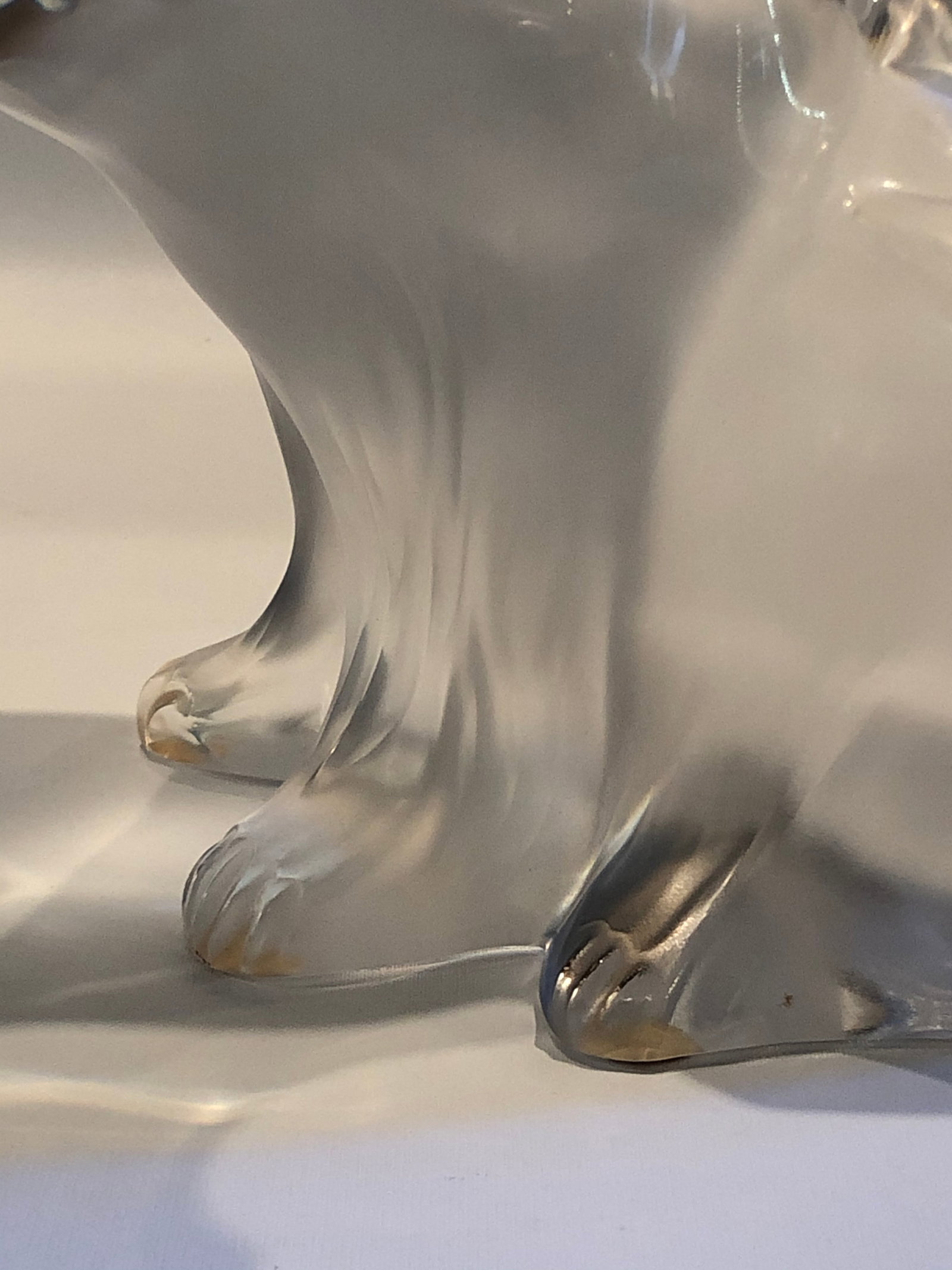 Vintage French Lalique Crystal Glass Polar Bear - 7