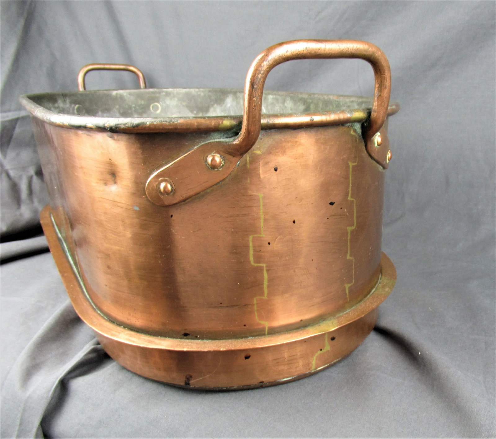 Late 19th Century Swedish Double Lined Copper Pot - 10