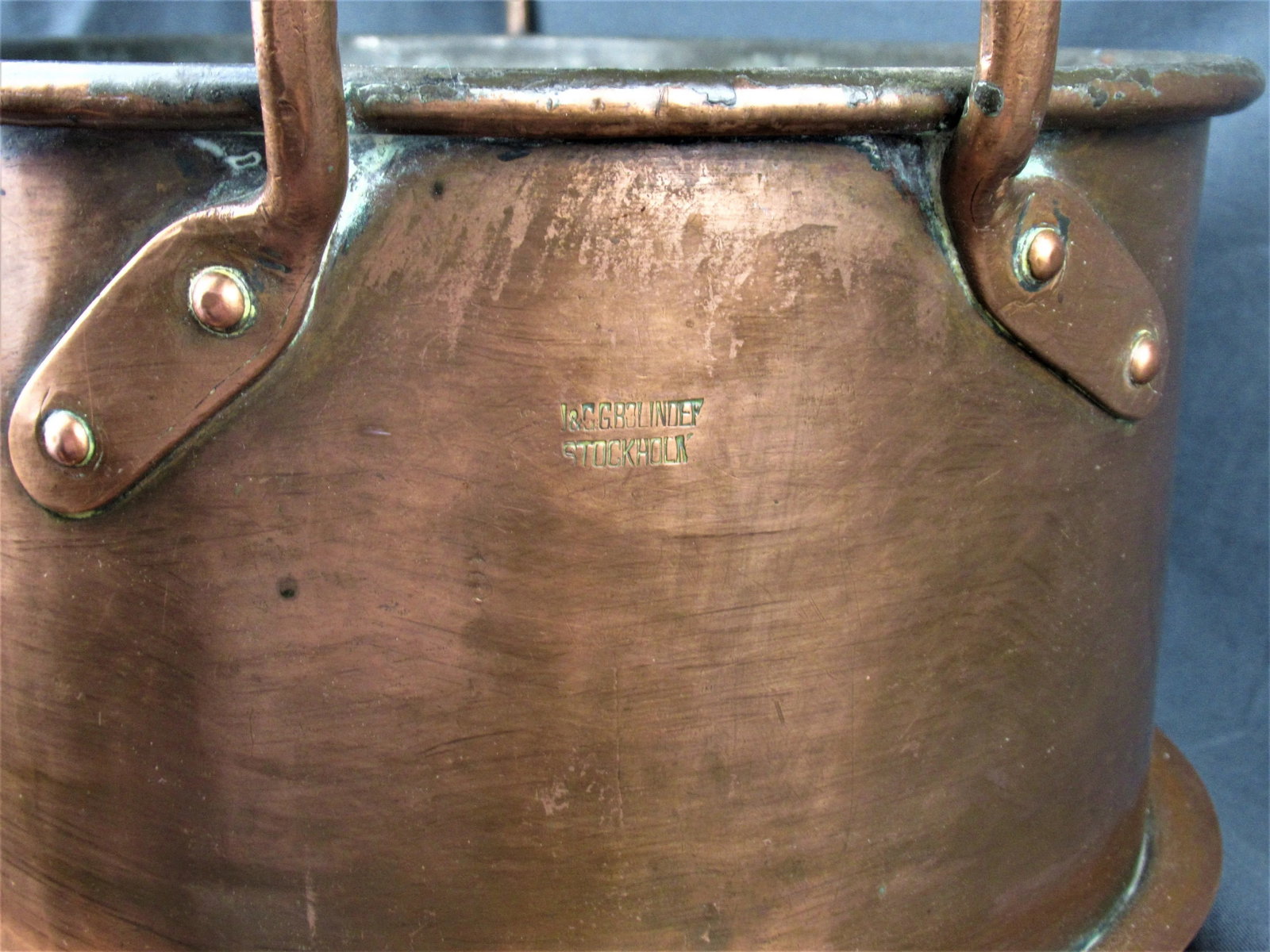 Late 19th Century Swedish Double Lined Copper Pot - 12