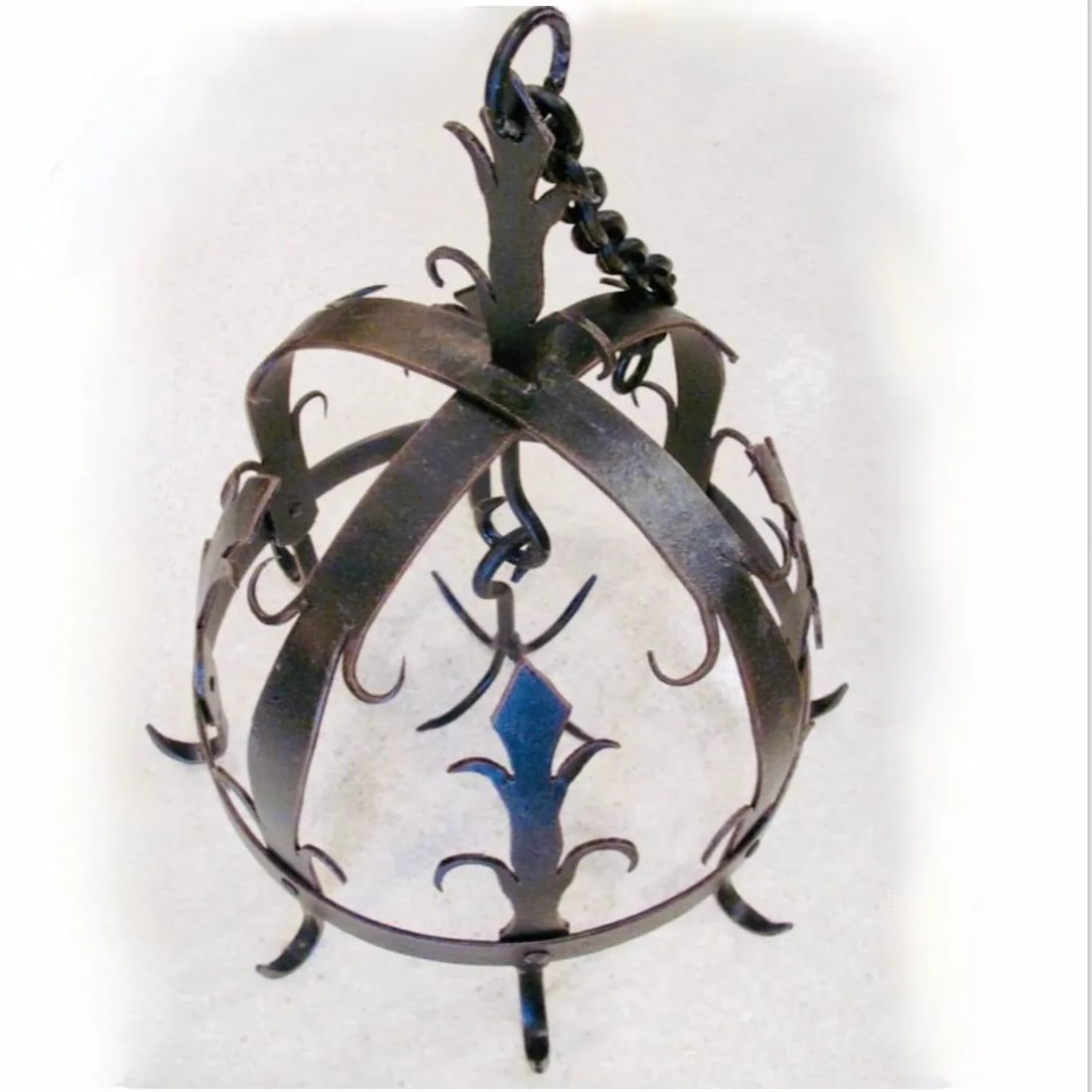 Ornamental Wrought Iron Pot Rack or Herb Drying Rack - 2