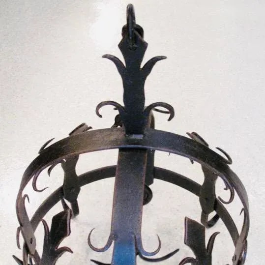 Ornamental Wrought Iron Pot Rack or Herb Drying Rack - 3