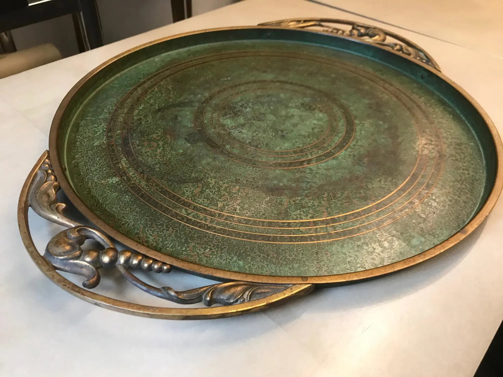 C. 1930s Carl Sorensen Charger Tray - 7