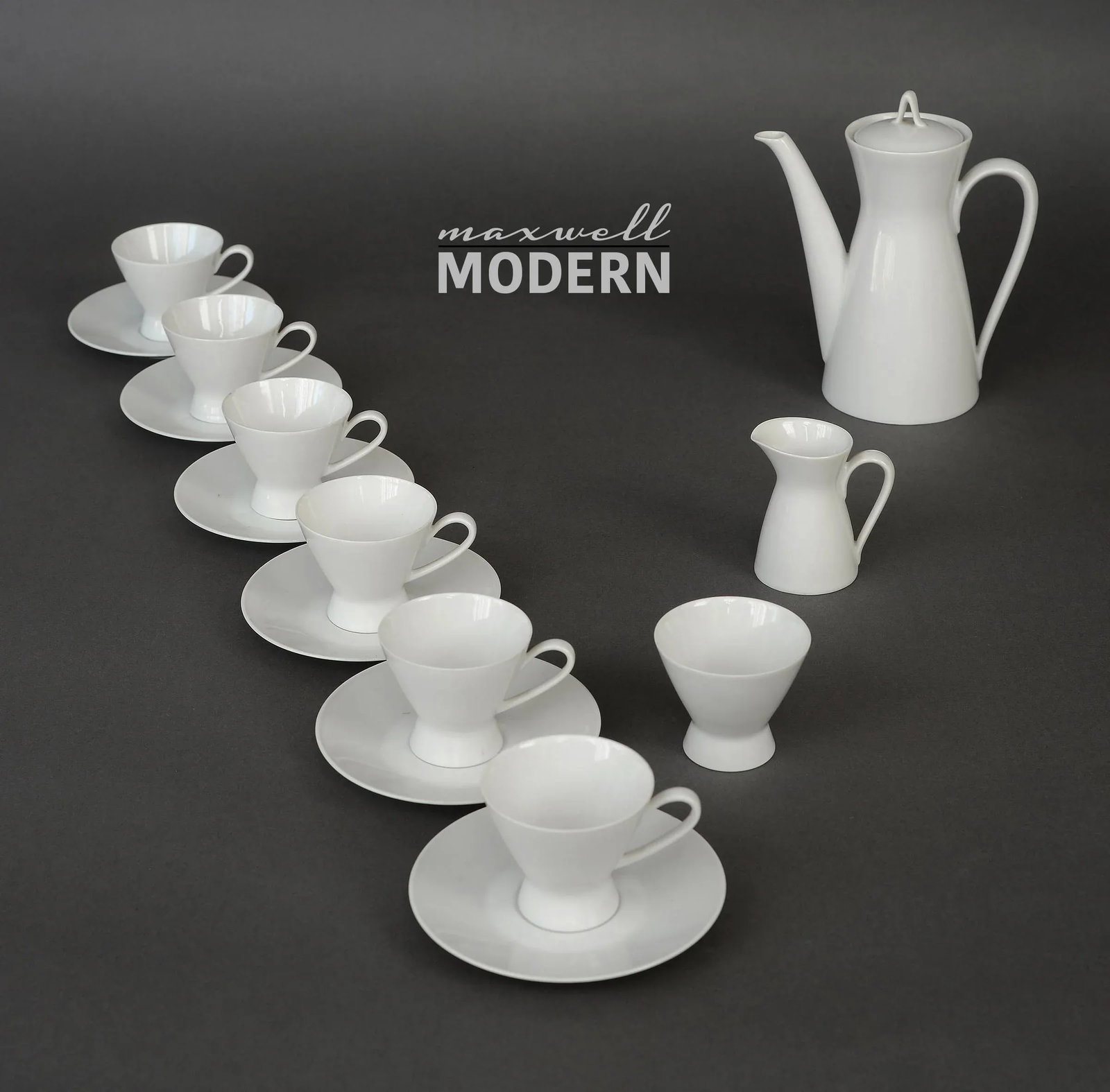 Mid Century Modern Rosenthal Continental Tea Set - 16 Pieces - 2