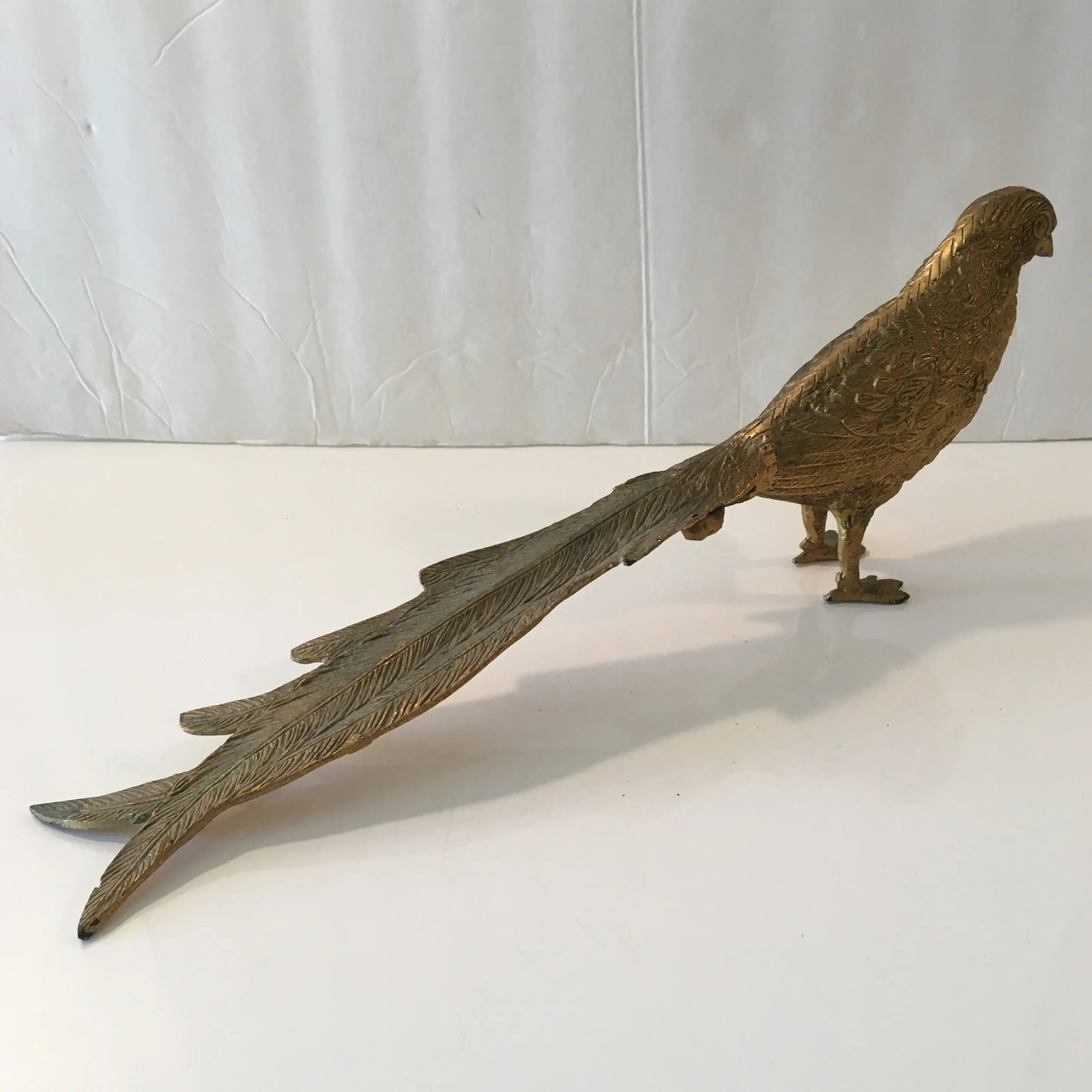 Golden - Finish Metal Bird Sculpture - 10