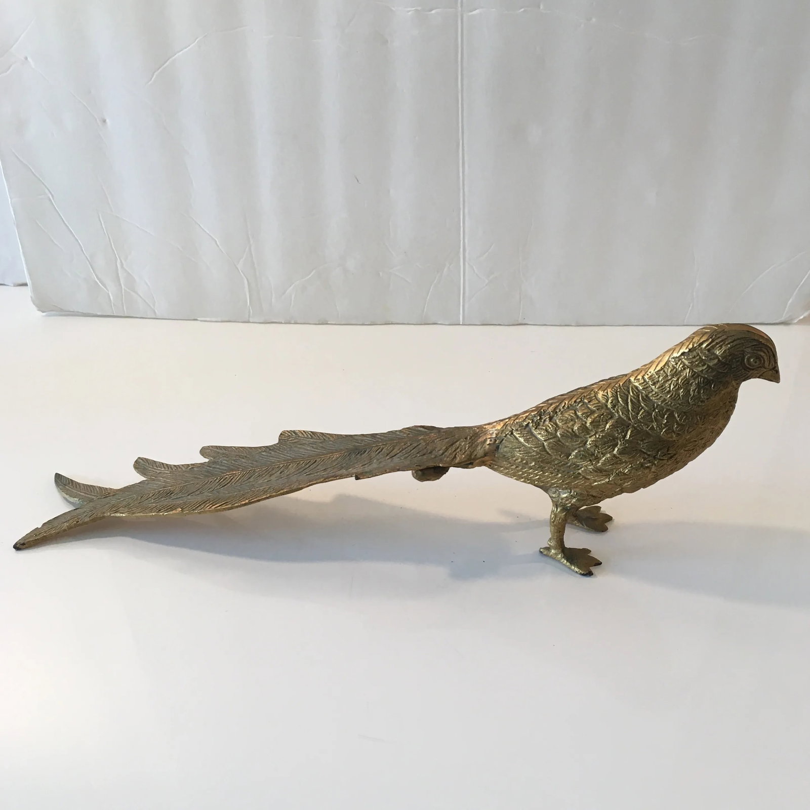 Golden - Finish Metal Bird Sculpture - 13
