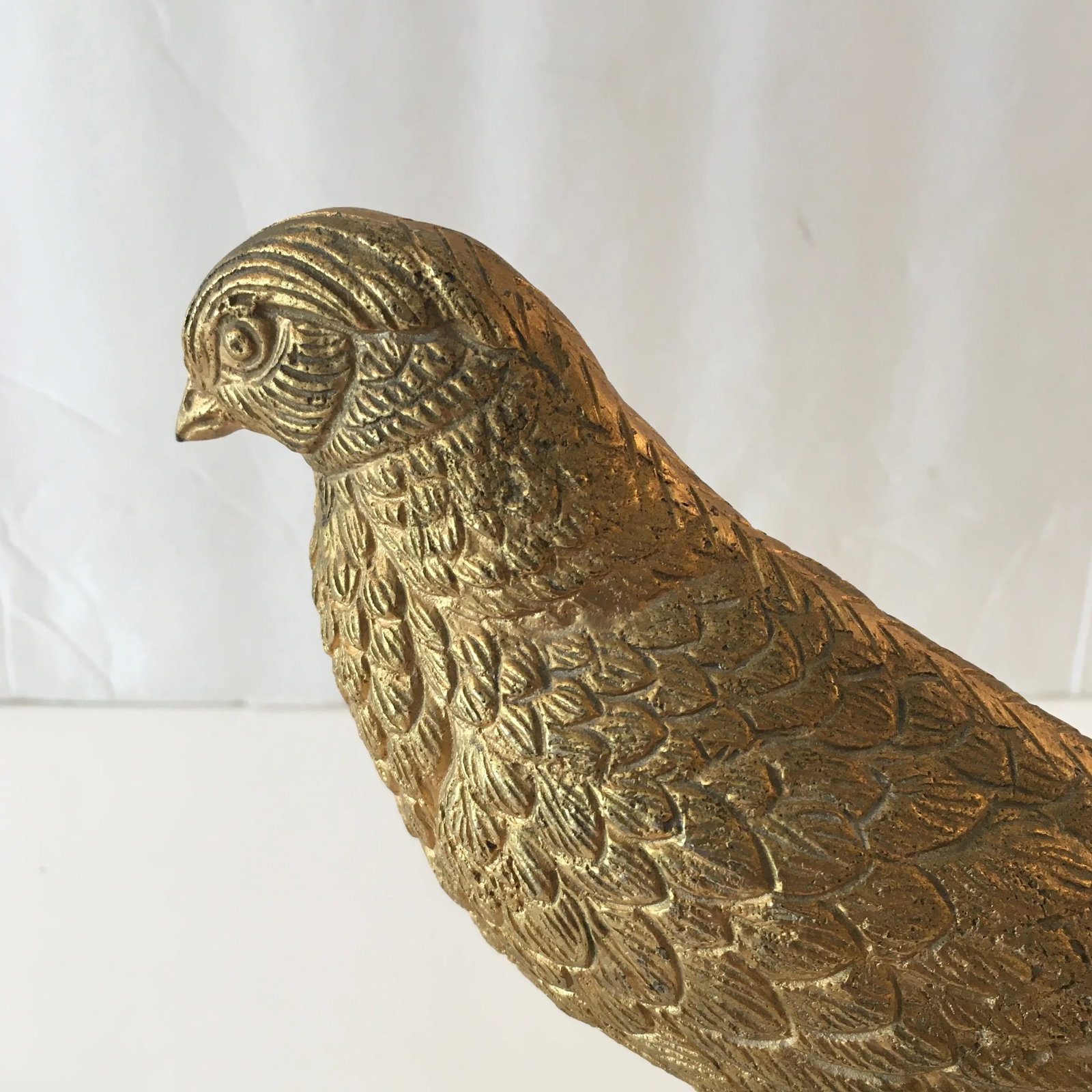 Golden - Finish Metal Bird Sculpture - 3
