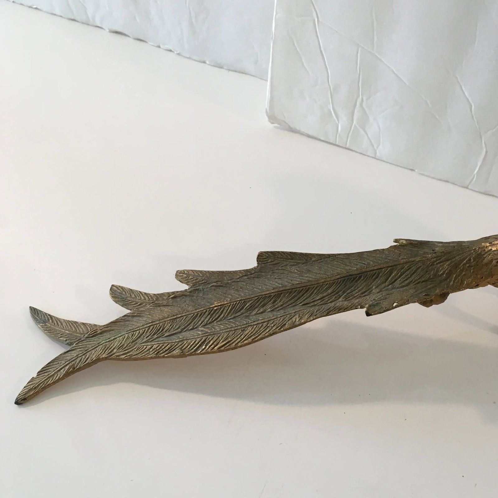 Golden - Finish Metal Bird Sculpture - 6
