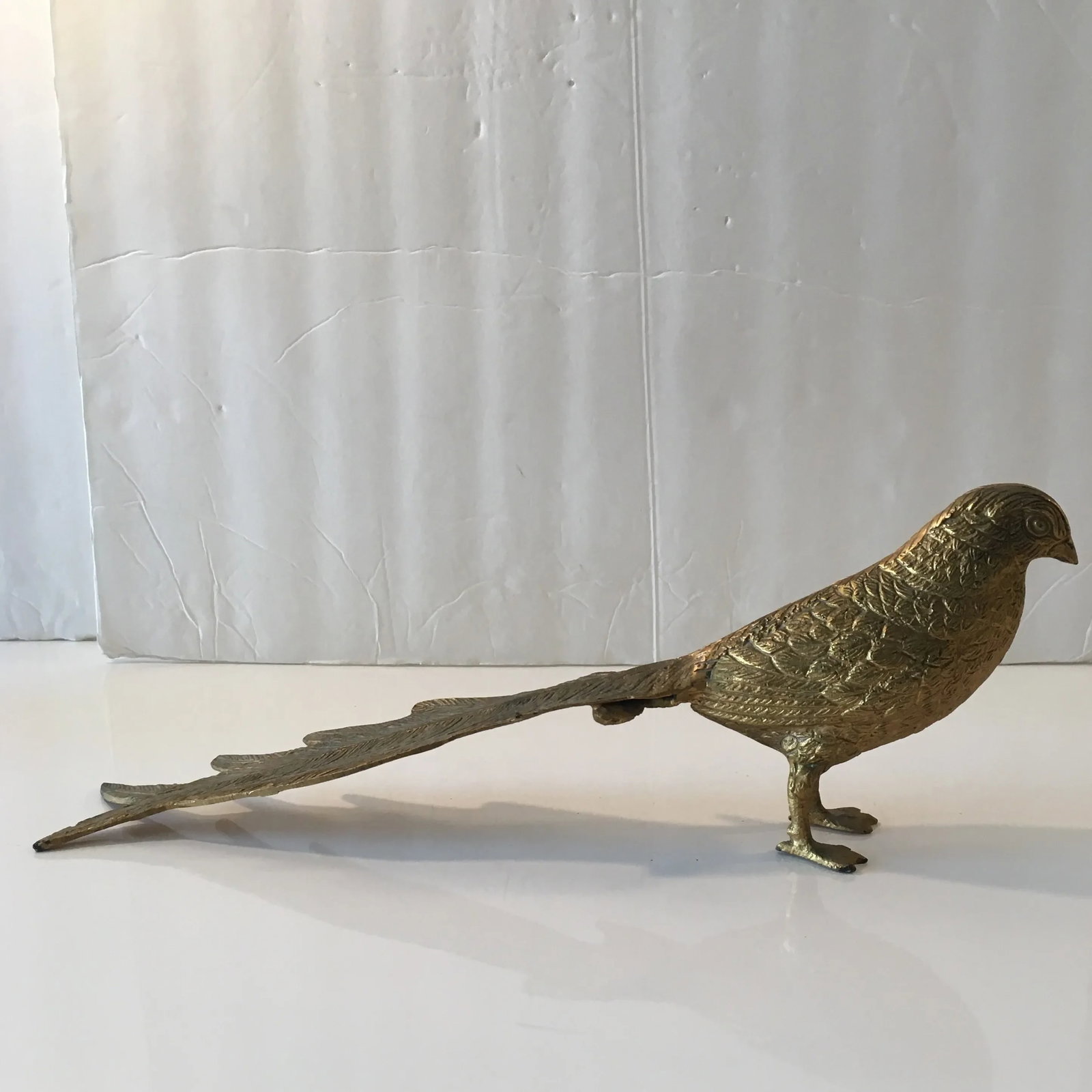Golden - Finish Metal Bird Sculpture - 8