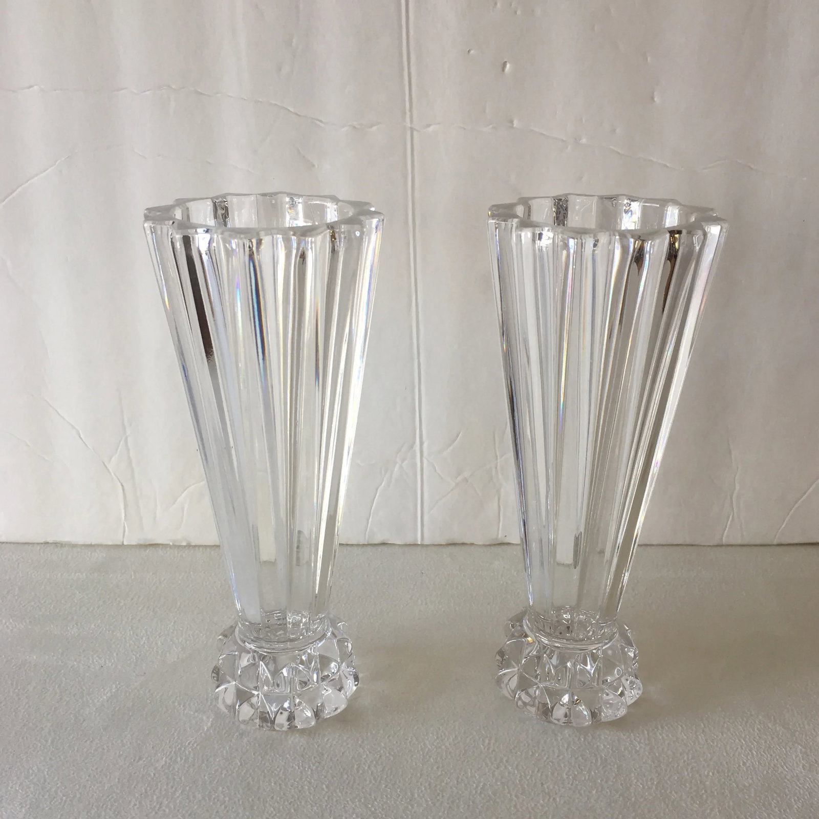 Rosenthal Classic Crystal Fluted Vases, a Pair - 4