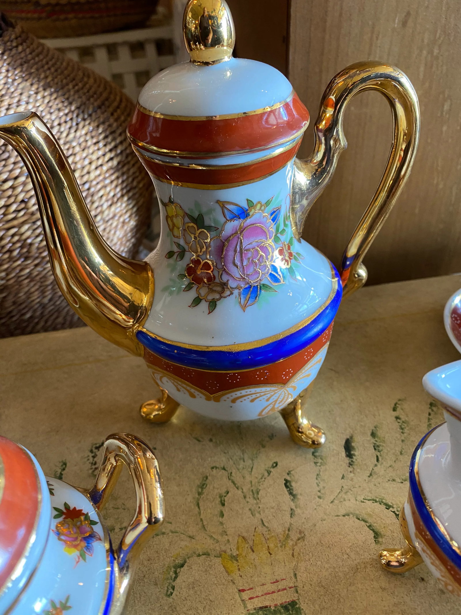 1960s Floral Tea Set, 17 Pieces - 7