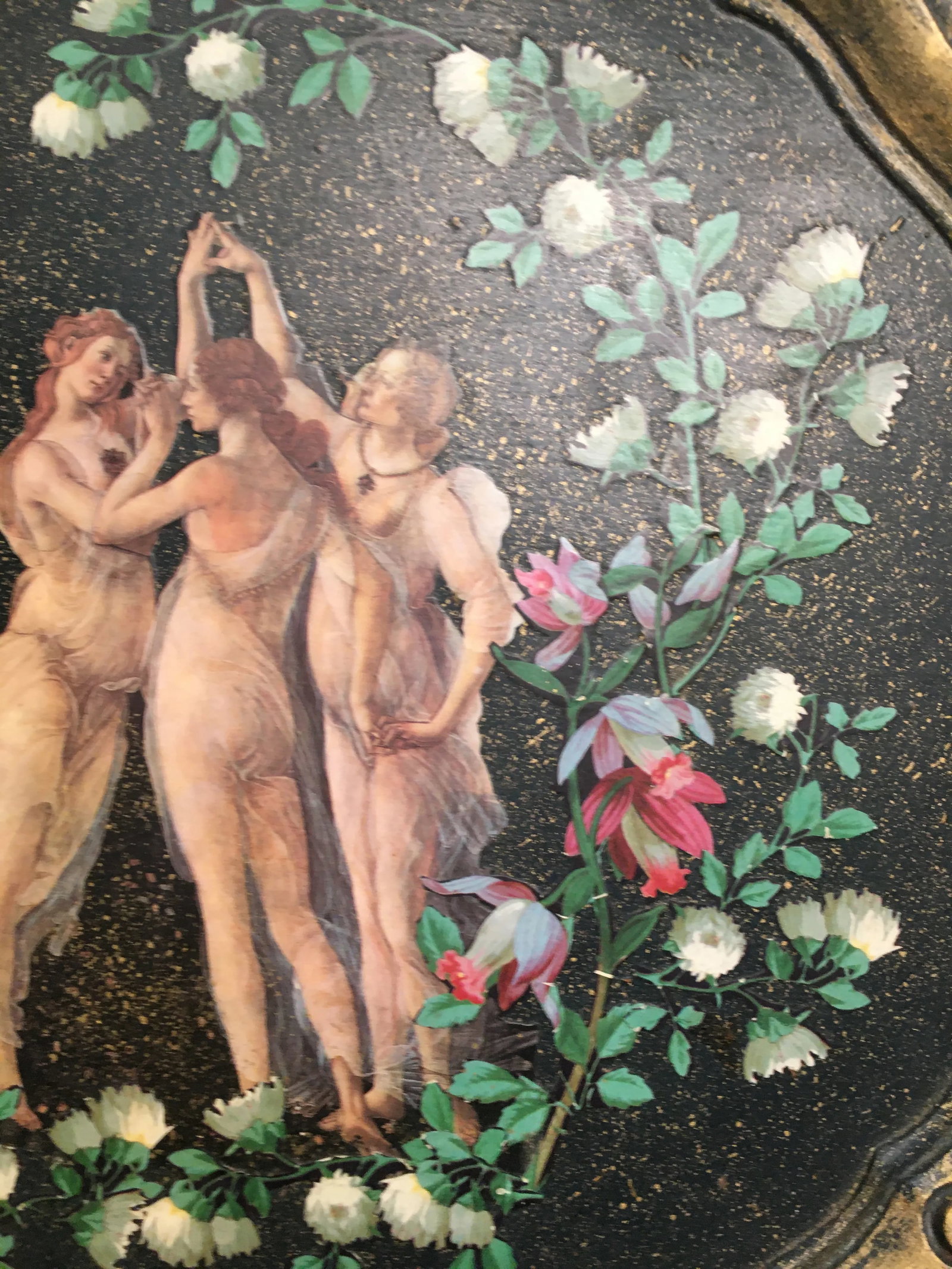 1980s Decoupage of the Three Graces - 2