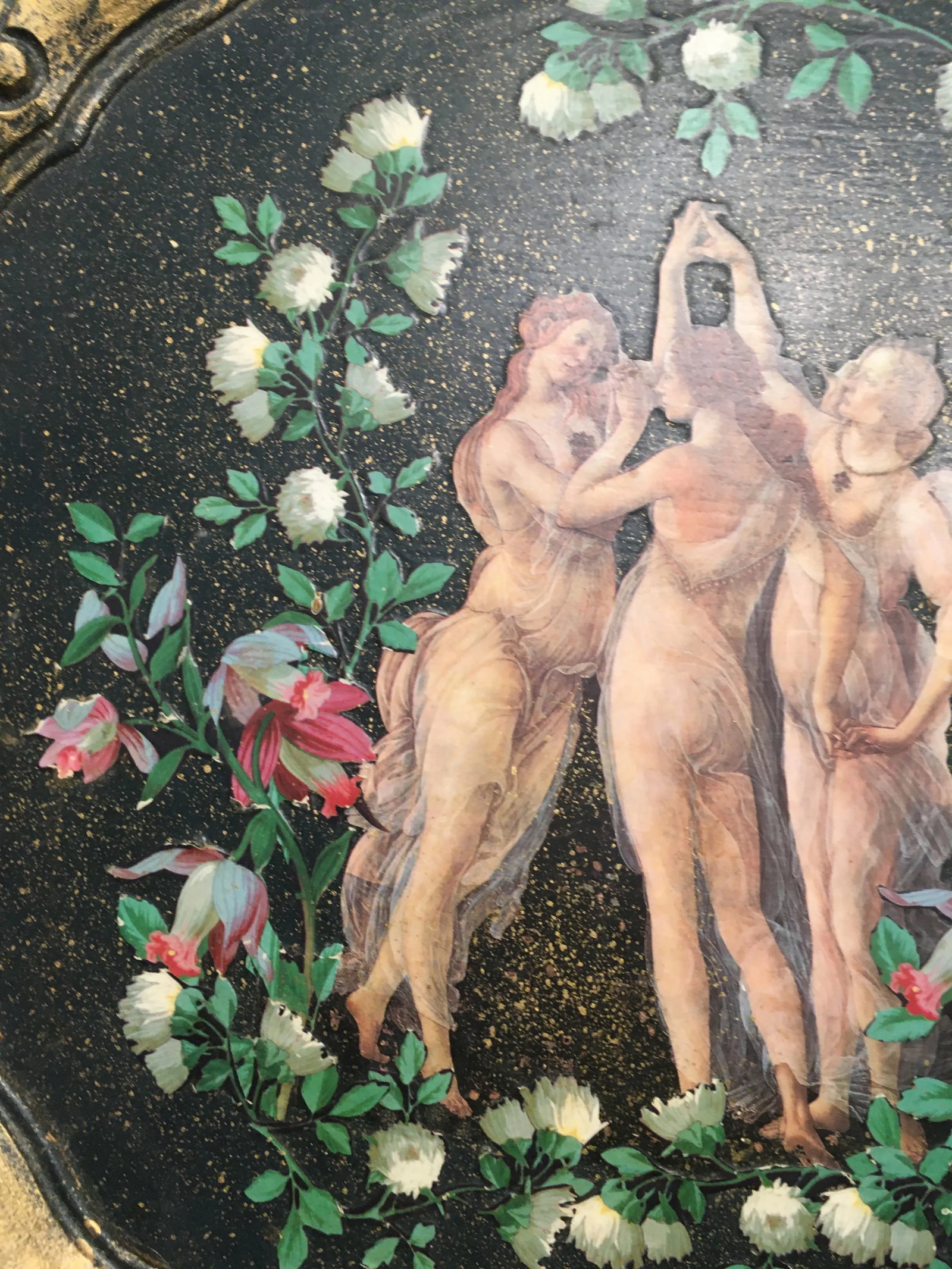 1980s Decoupage of the Three Graces - 3