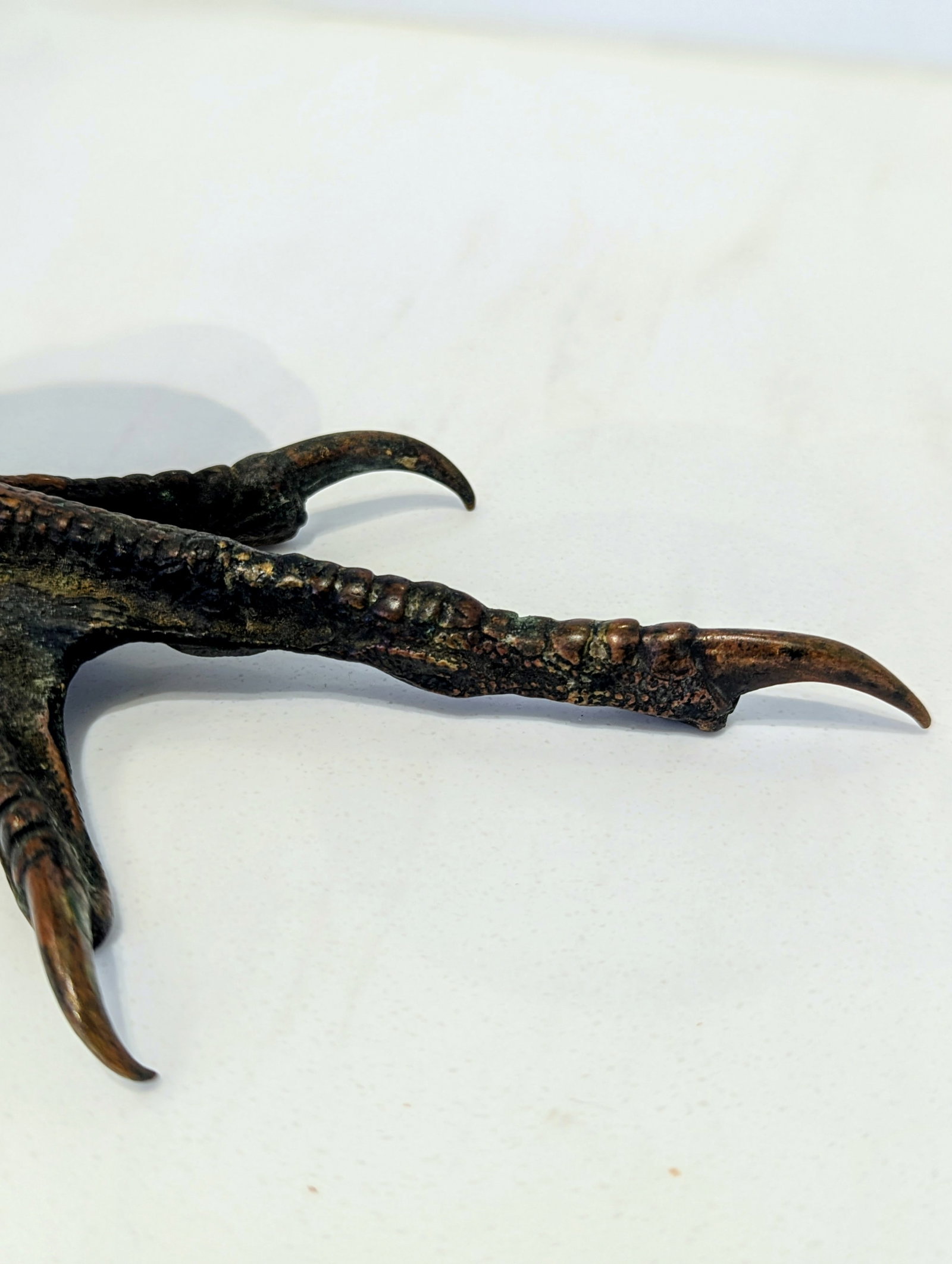 Mid-Century Bronze Bird-Leg Candlestick, Gothic Revival Style - 2