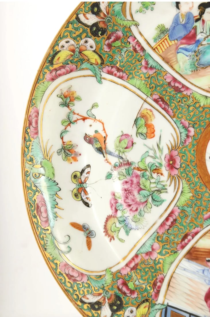 Mid 19th Century Rose Medallion Dished Plate - 7