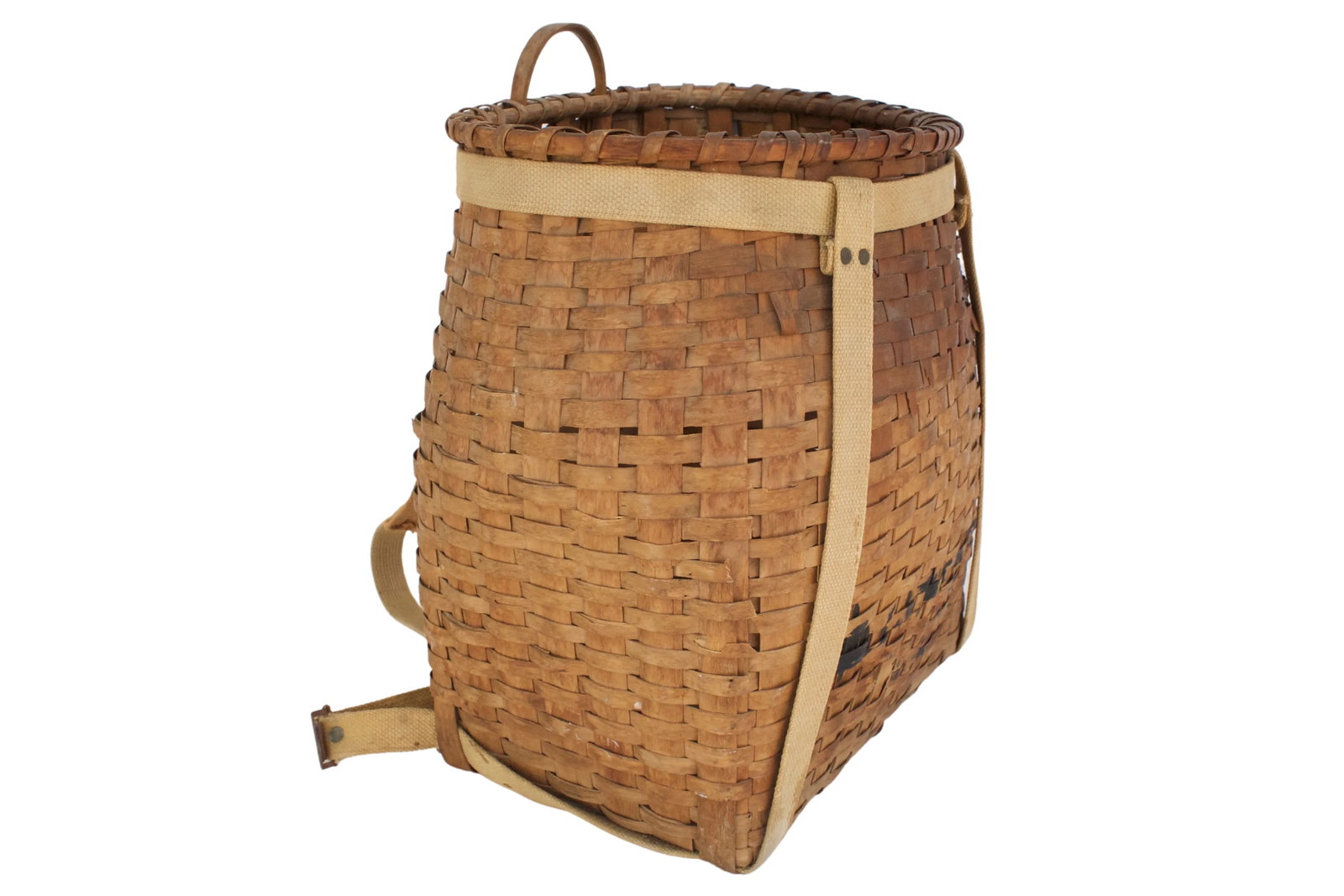 Early 20th-C. Adirondack Trapper Basket - 5