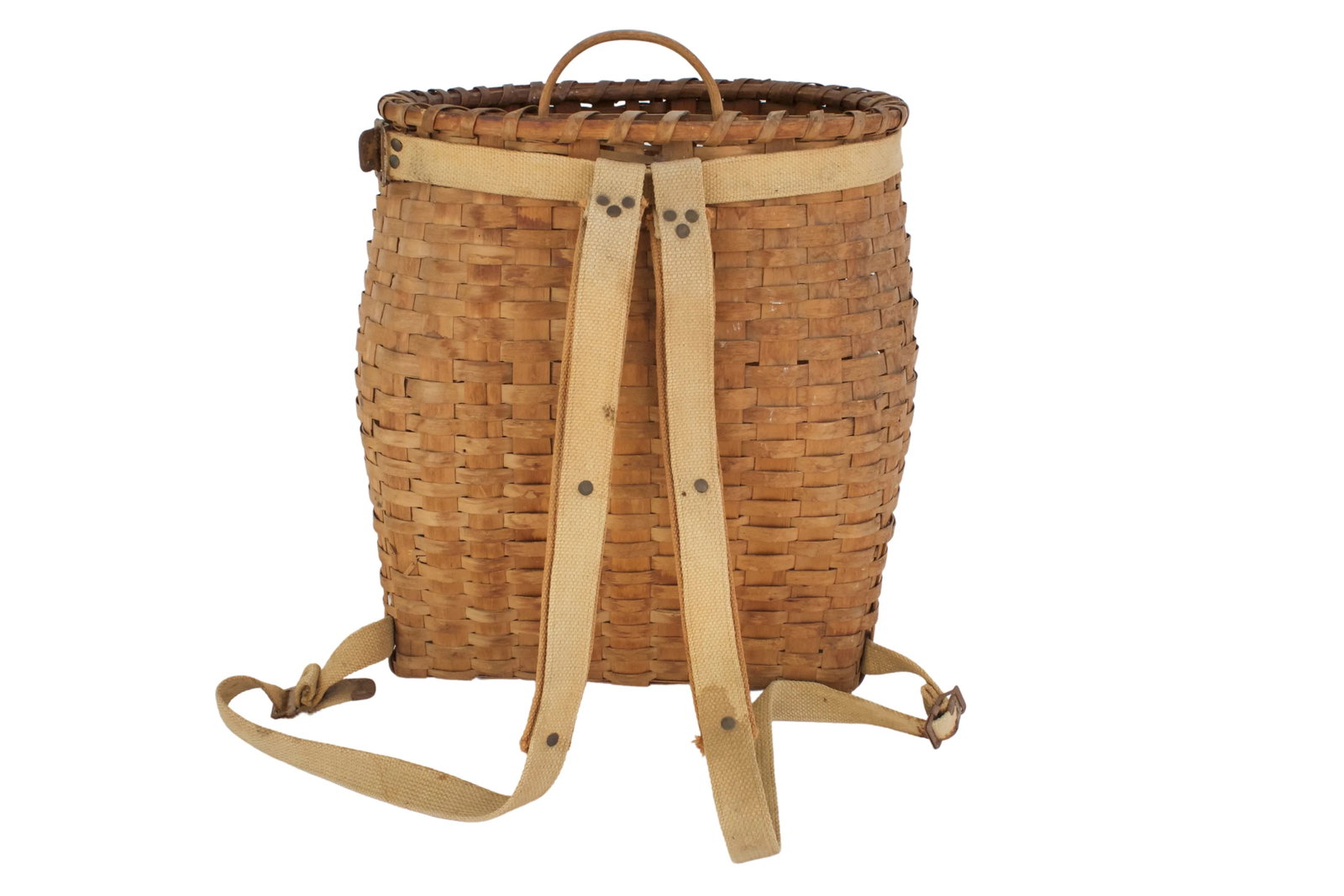 Early 20th-C. Adirondack Trapper Basket - 6
