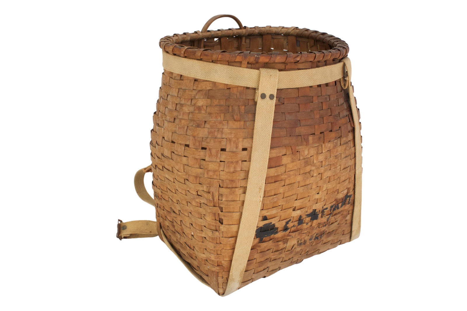 Early 20th-C. Adirondack Trapper Basket - 7