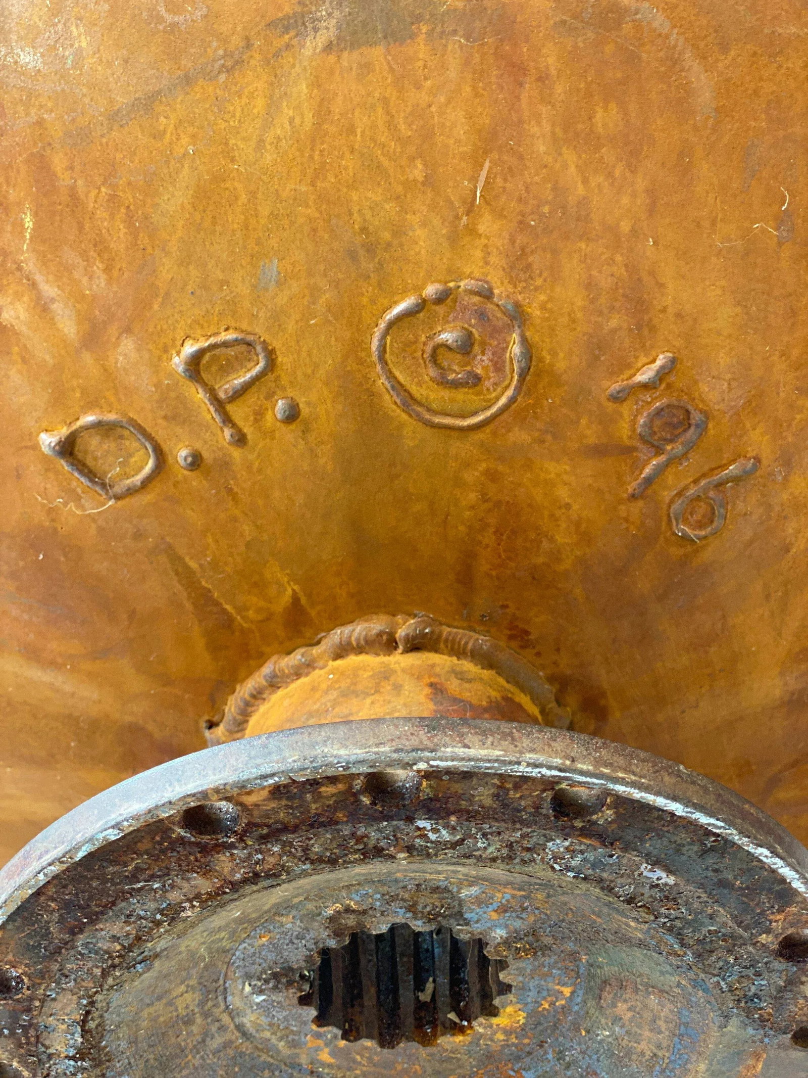 Vintage Monumental Iron Planter - 12