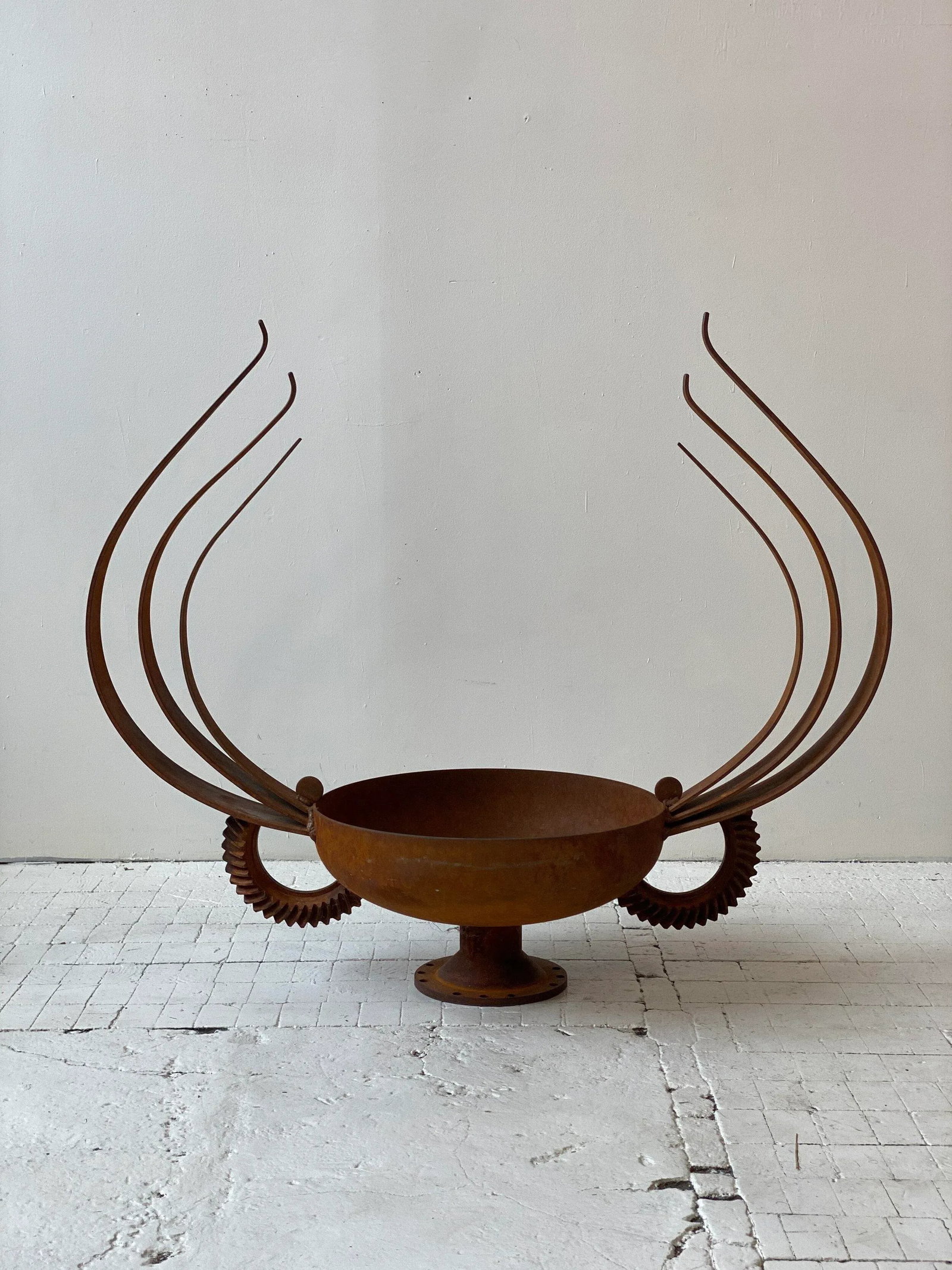 Vintage Monumental Iron Planter - 13