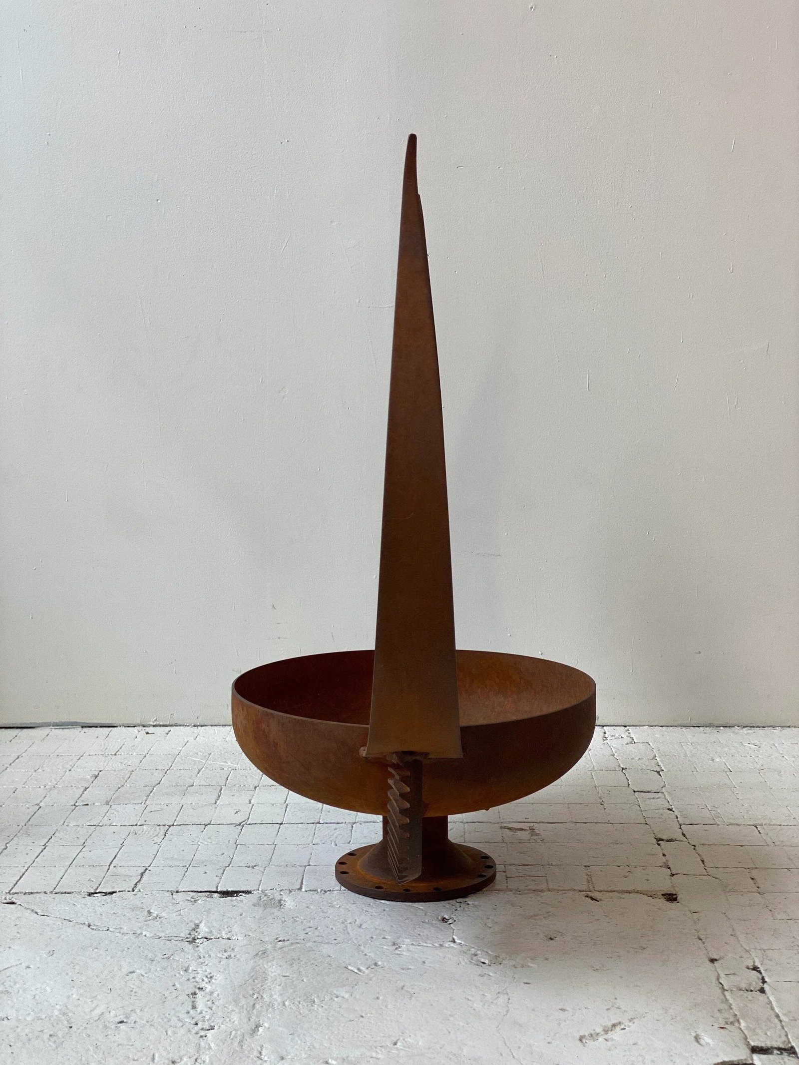 Vintage Monumental Iron Planter - 4