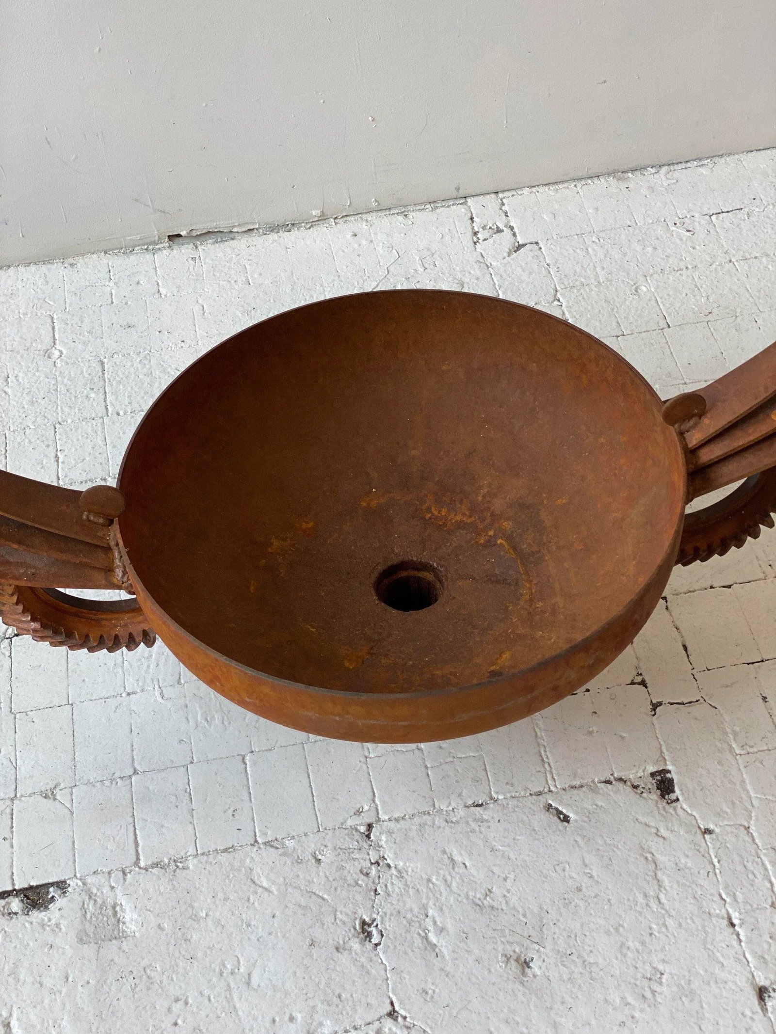 Vintage Monumental Iron Planter - 6