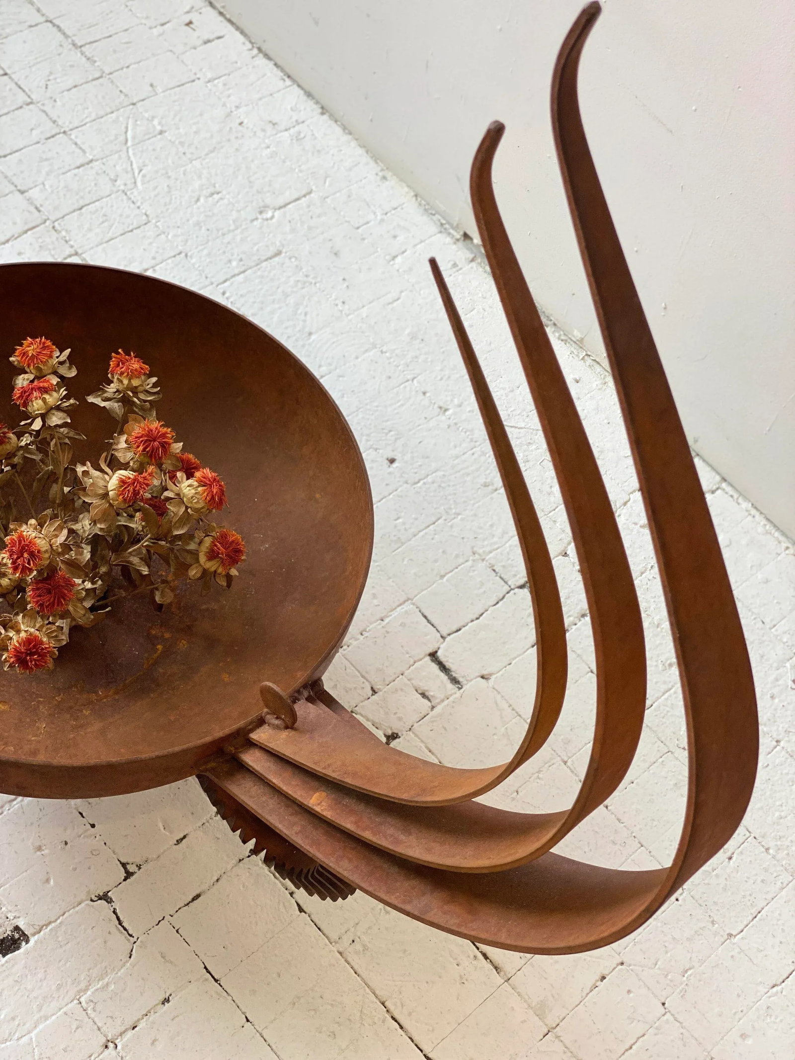 Vintage Monumental Iron Planter - 8