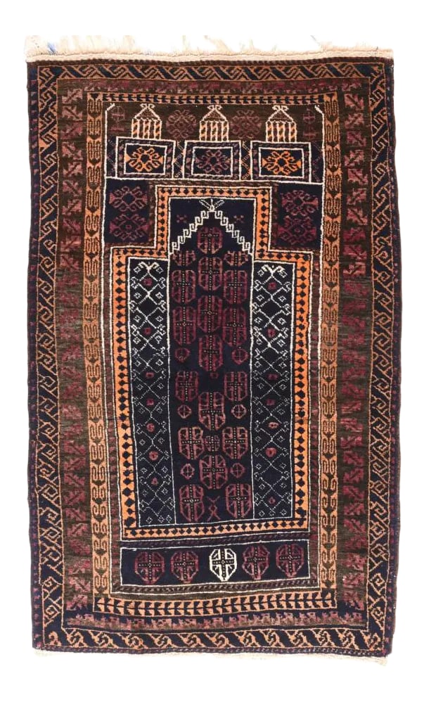 1960s Persian Gabbeh Rug-2'4'' * 2'10'': Semi-Antique Persian Gabbeh Rug, Size 2'4" x 2'10", Circa 1960's Condition: Alterations: Original Condition Unaltered Imperfections: Some Imperfections Condition Notes: Good Condition Materials &